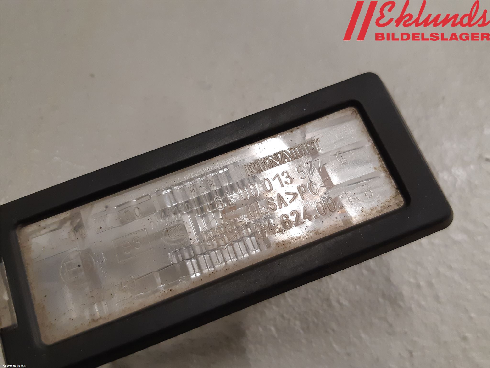 Renault CAPTUR 13-19 Skylt Belysning