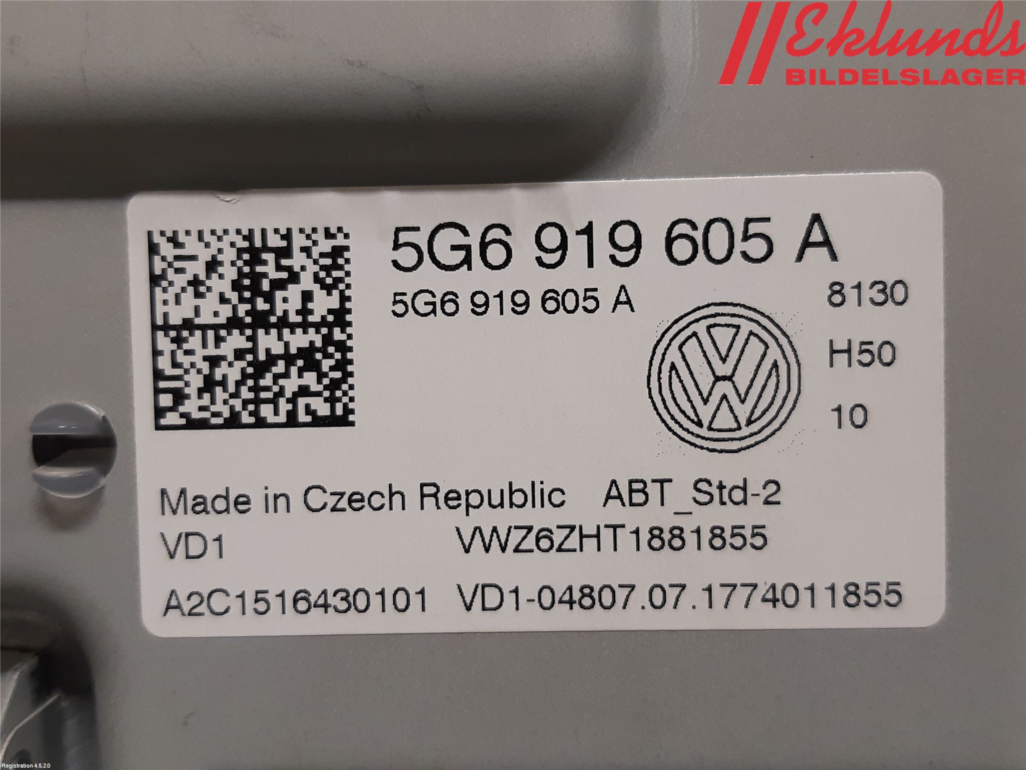Volkswagen VW GOLF / E-GOLF VII 13-20 Cd Radio - Multimediapanel