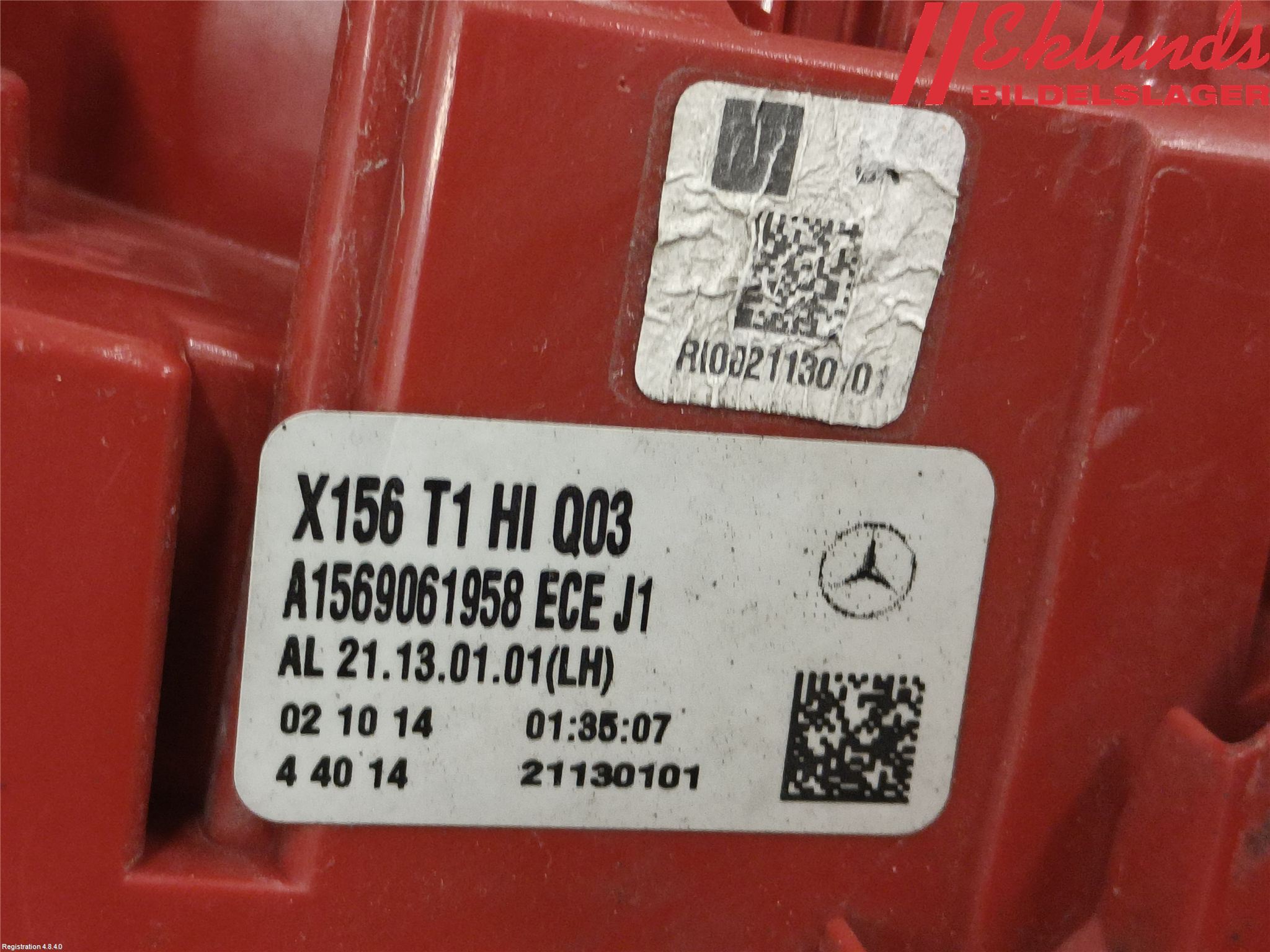 Mercedes-Benz MB GLA-KLASS (X156) 13-20 Bakljus Vänster