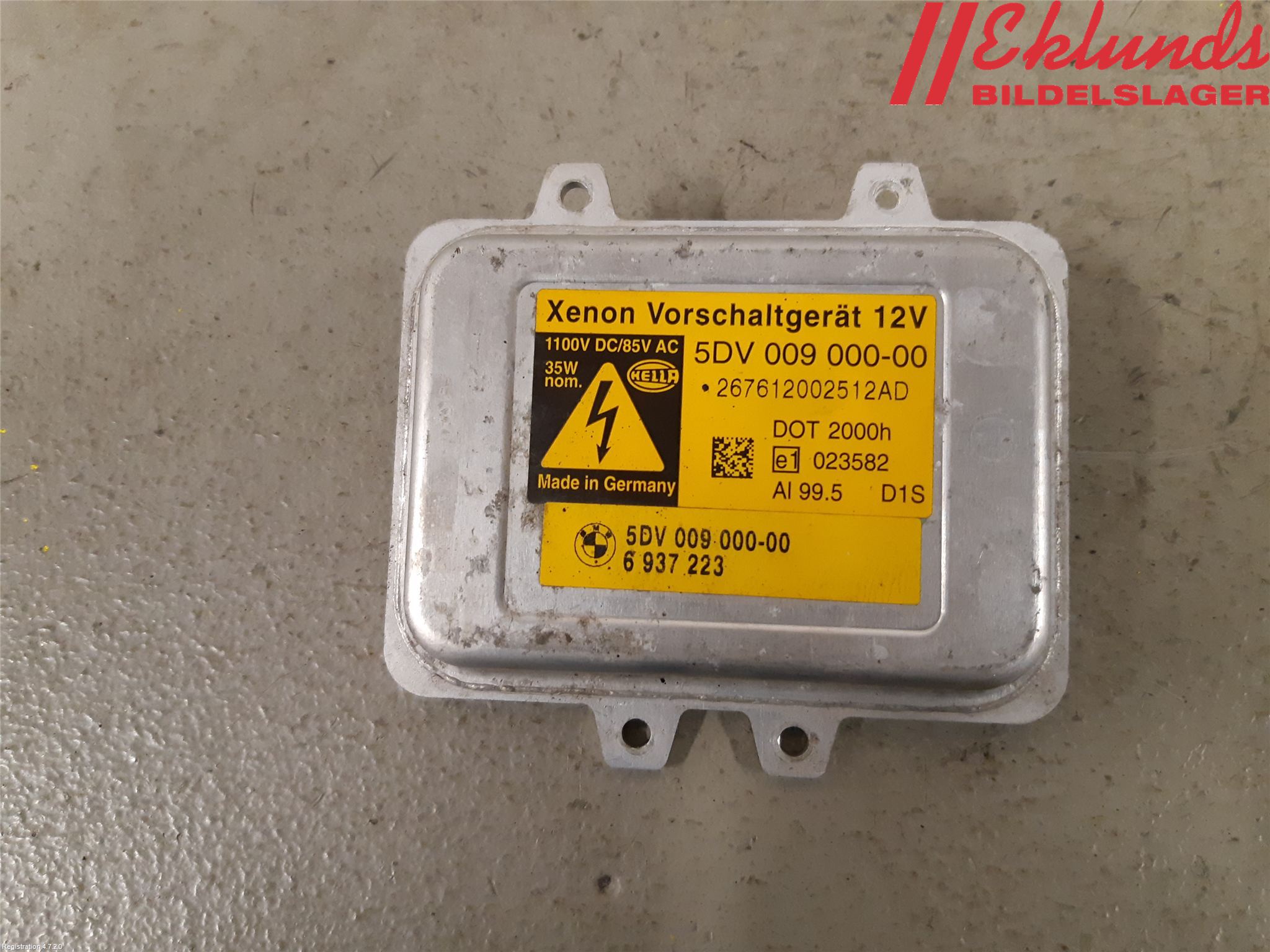 BMW 7 E65/66    00-08 Styrenhet Strålkastare