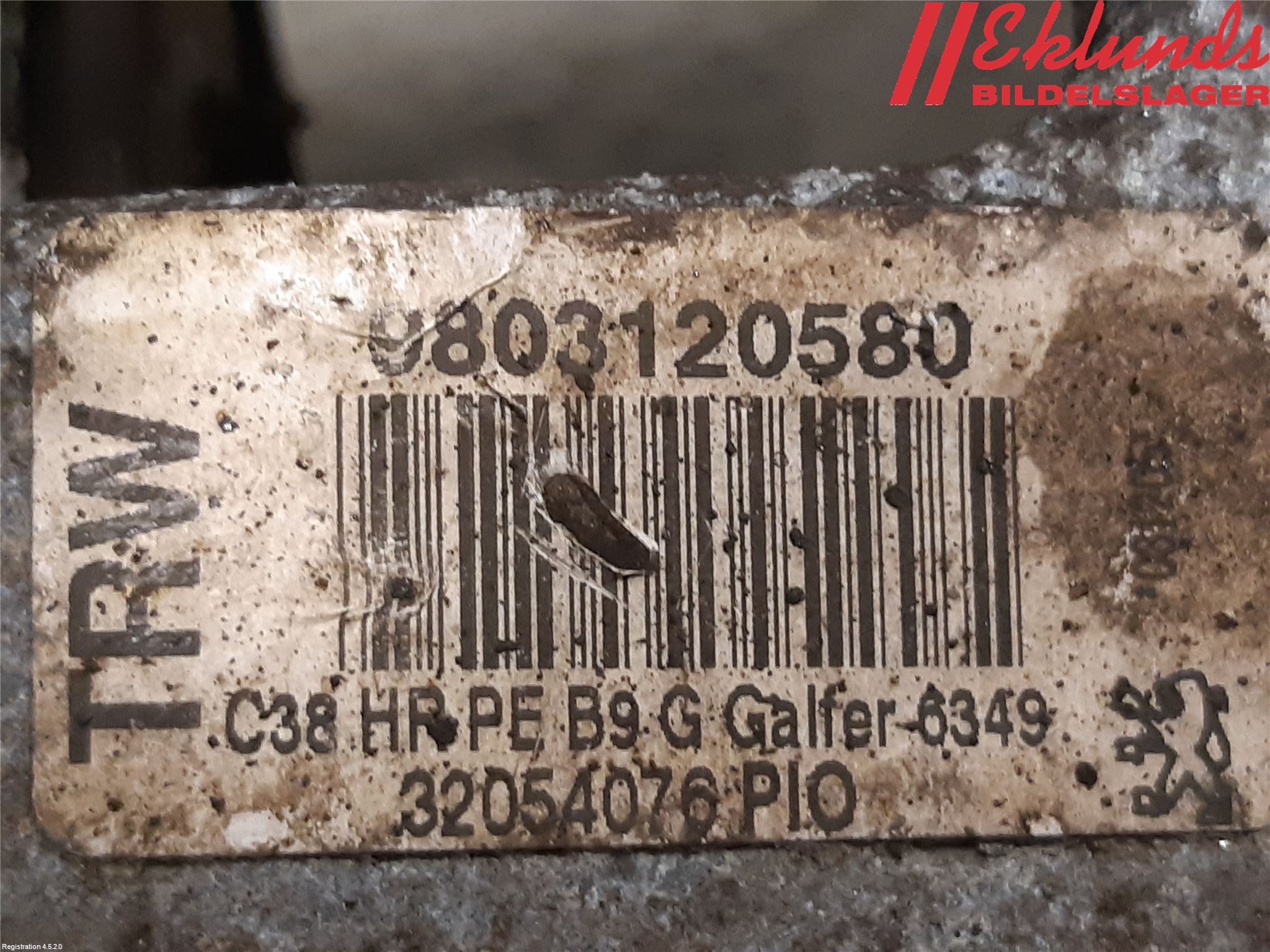 Citroen BERLINGO 08-18 Bromsok Bak Vänster