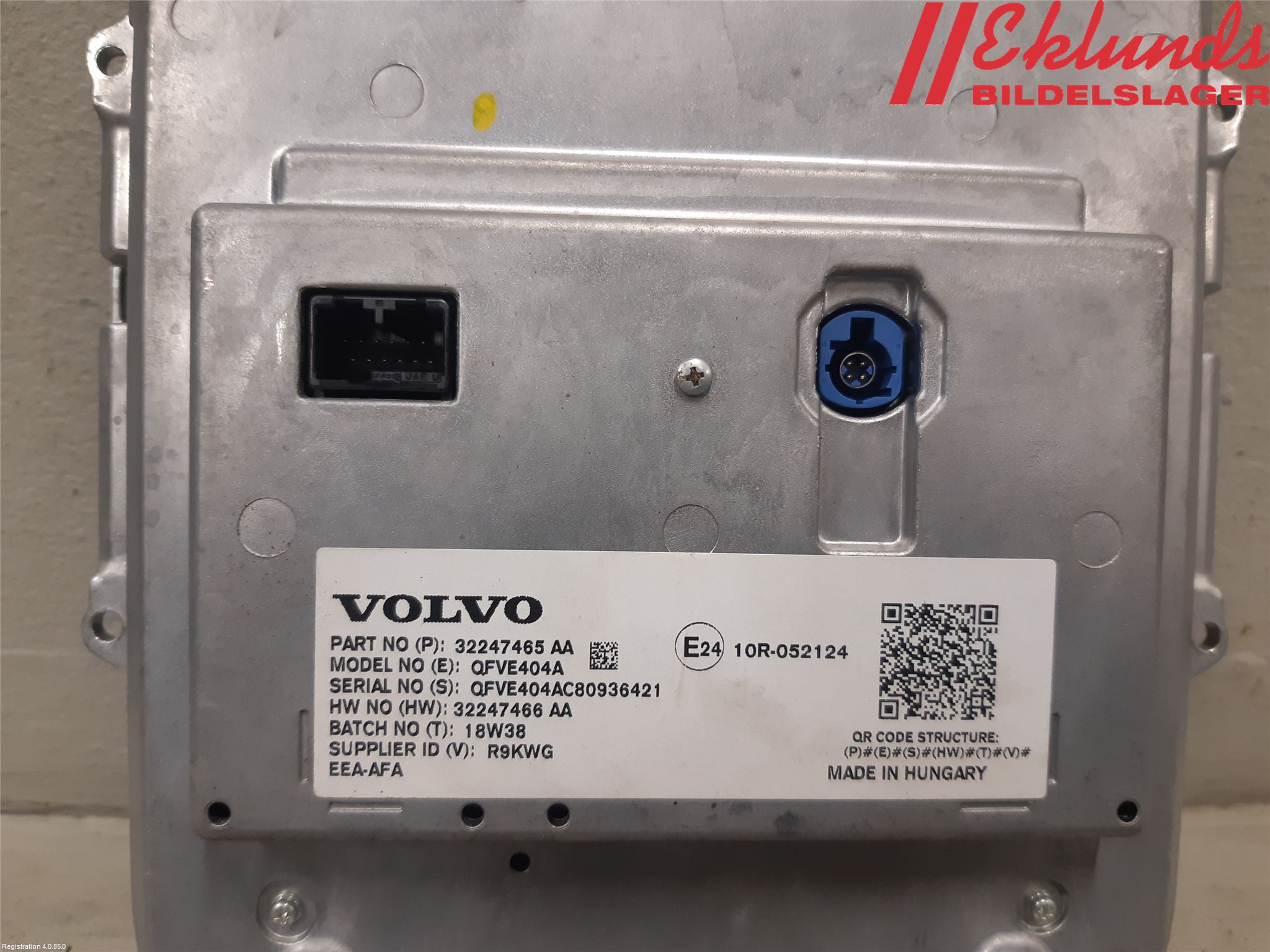 Volvo V60 19- Multifunktionsdisplay