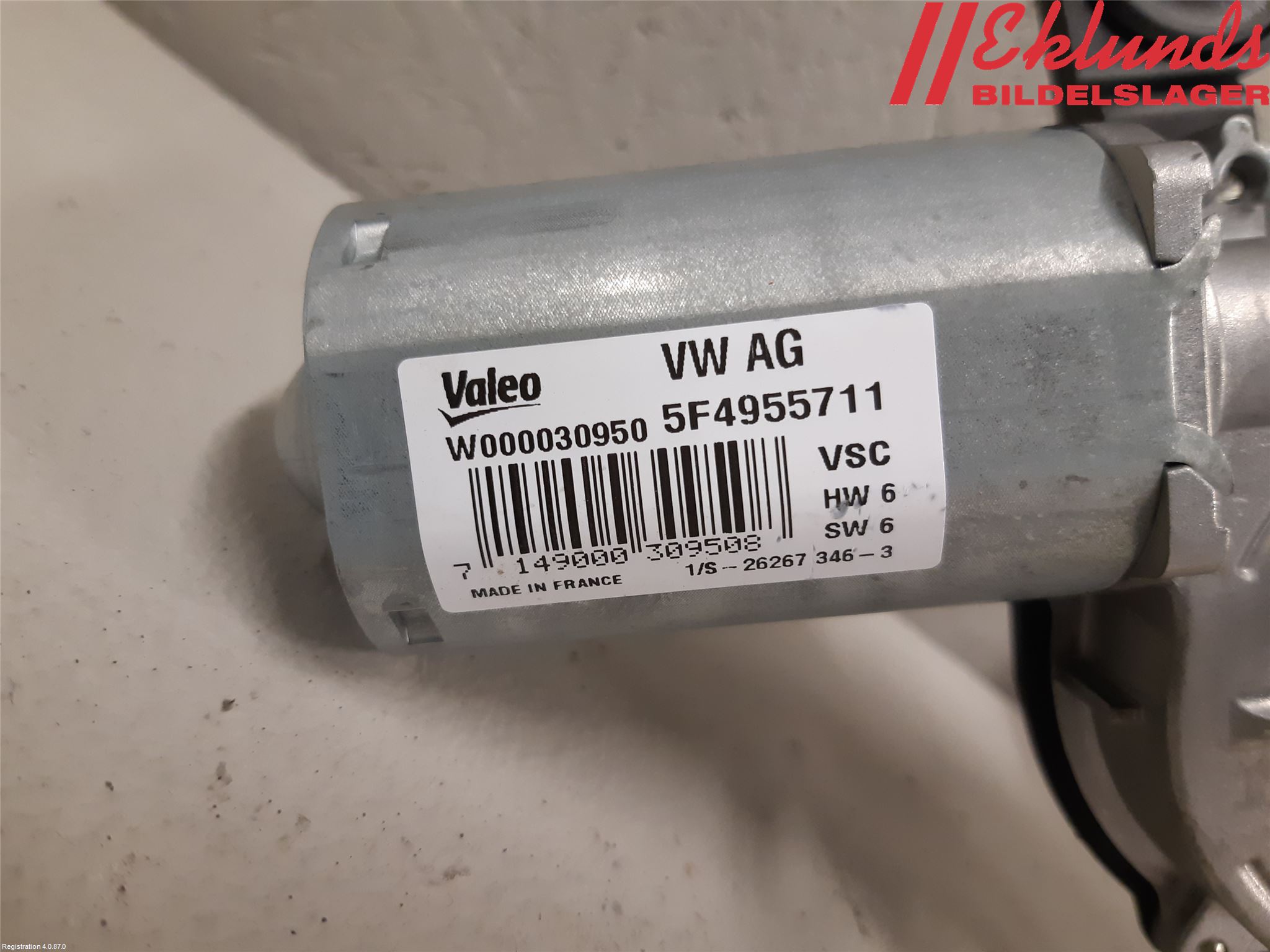 Skoda OCTAVIA (5E) 13-20 Torkarmotor Baklucka