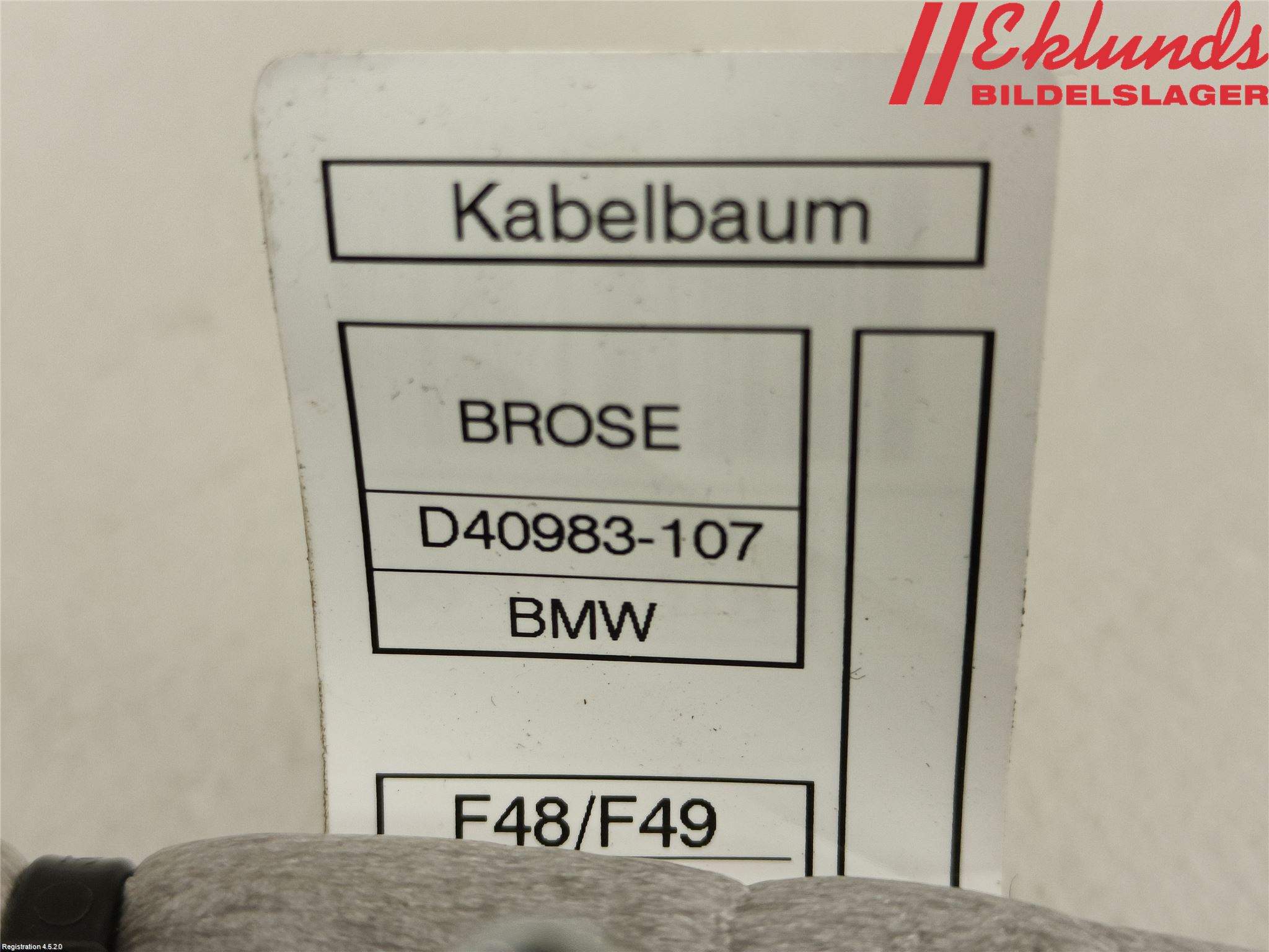 BMW X1 F48 15-22 Centrallåsmot Baklucka