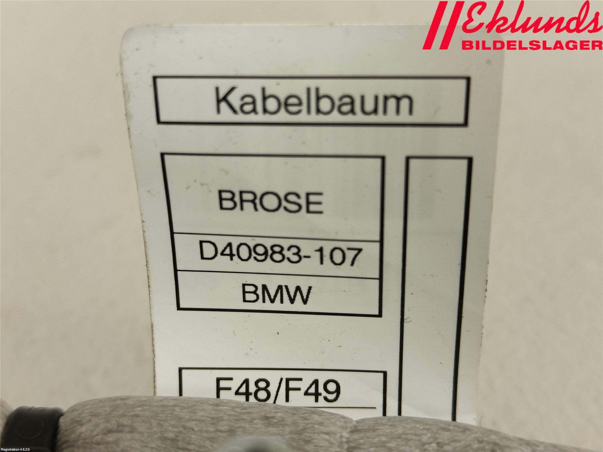 BMW X1 F48 15-22 Centrallåsmot Baklucka