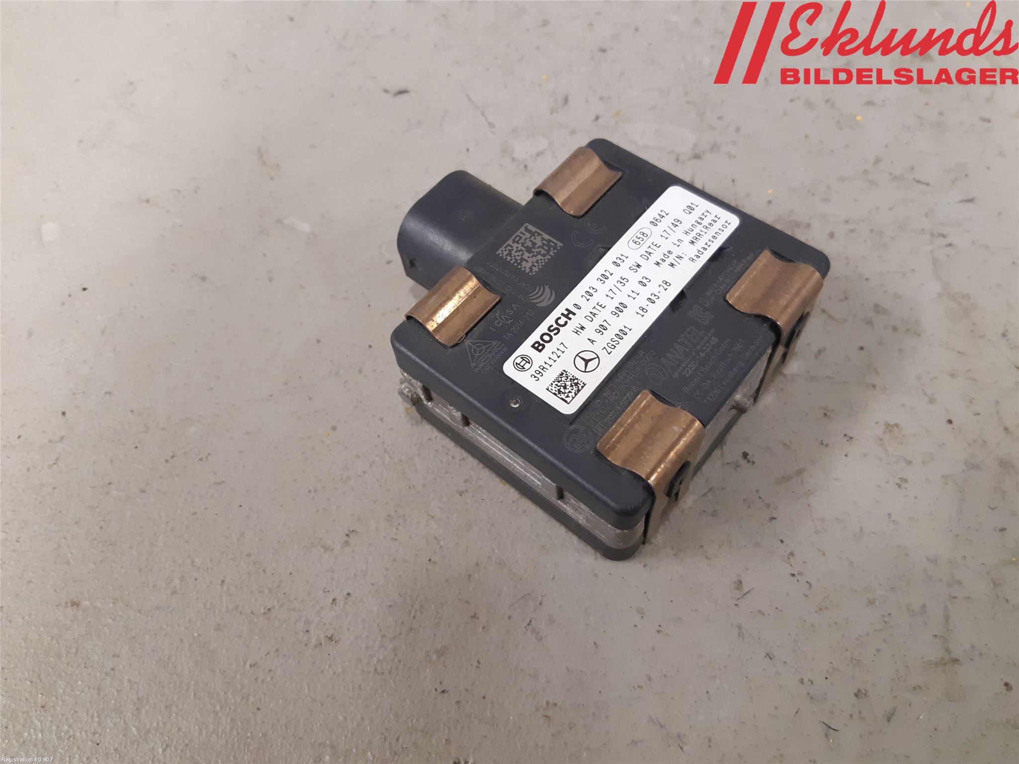 Mercedes-Benz MB SPRINTER (W907/W910) 19- Sensor Aktivt Kollisionsskydd
