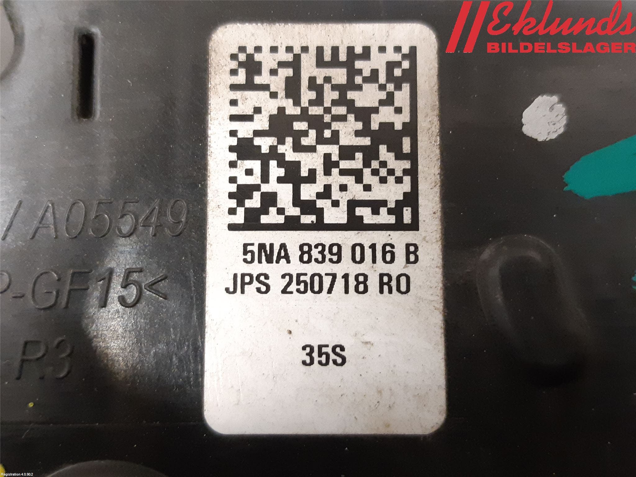 Volkswagen VW PASSAT 15-19 Låskista-Dörrlås