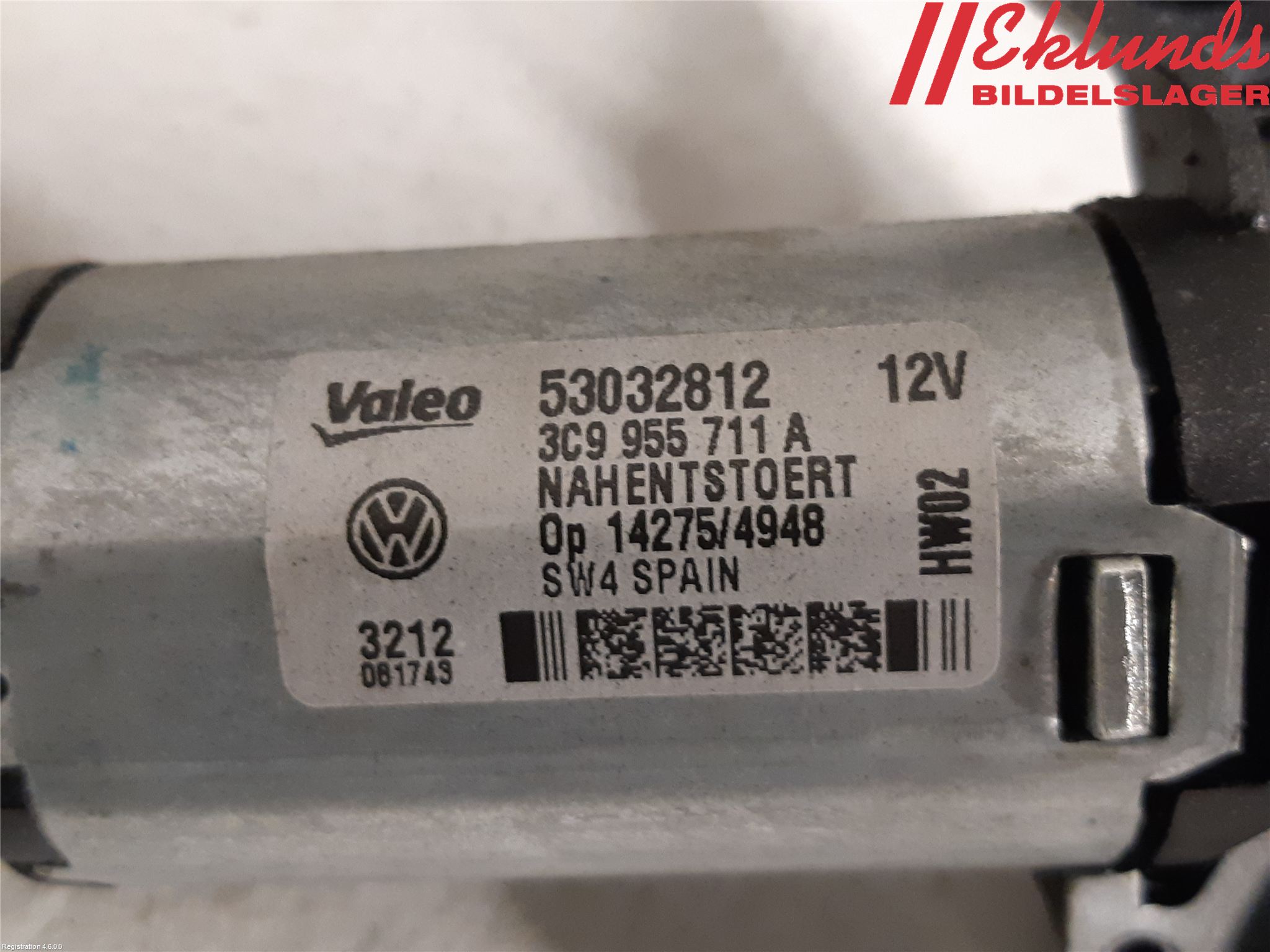 Volkswagen VW PASSAT 11-14 Torkarmotor Baklucka