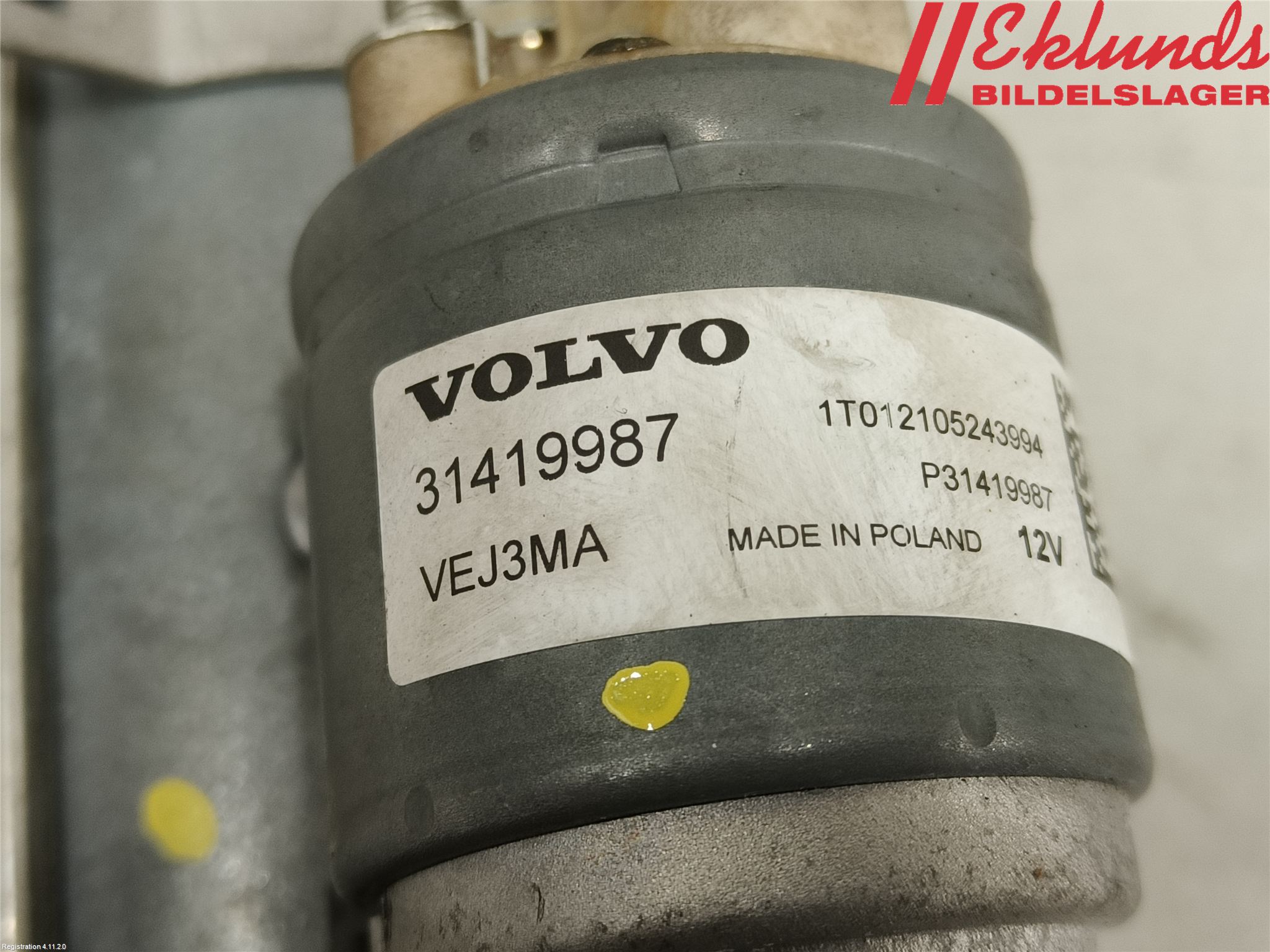 Volvo V60 19- Startmotor Diesel