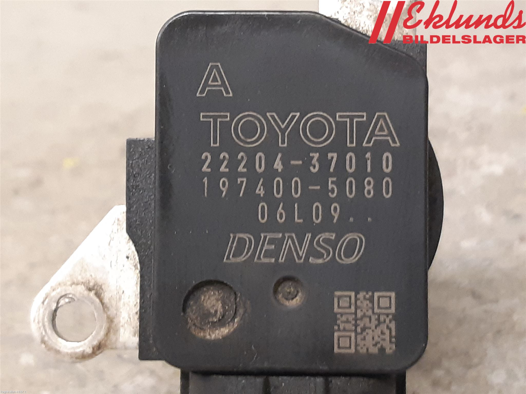 Toyota URBAN CRUISER Injluftmassamätare