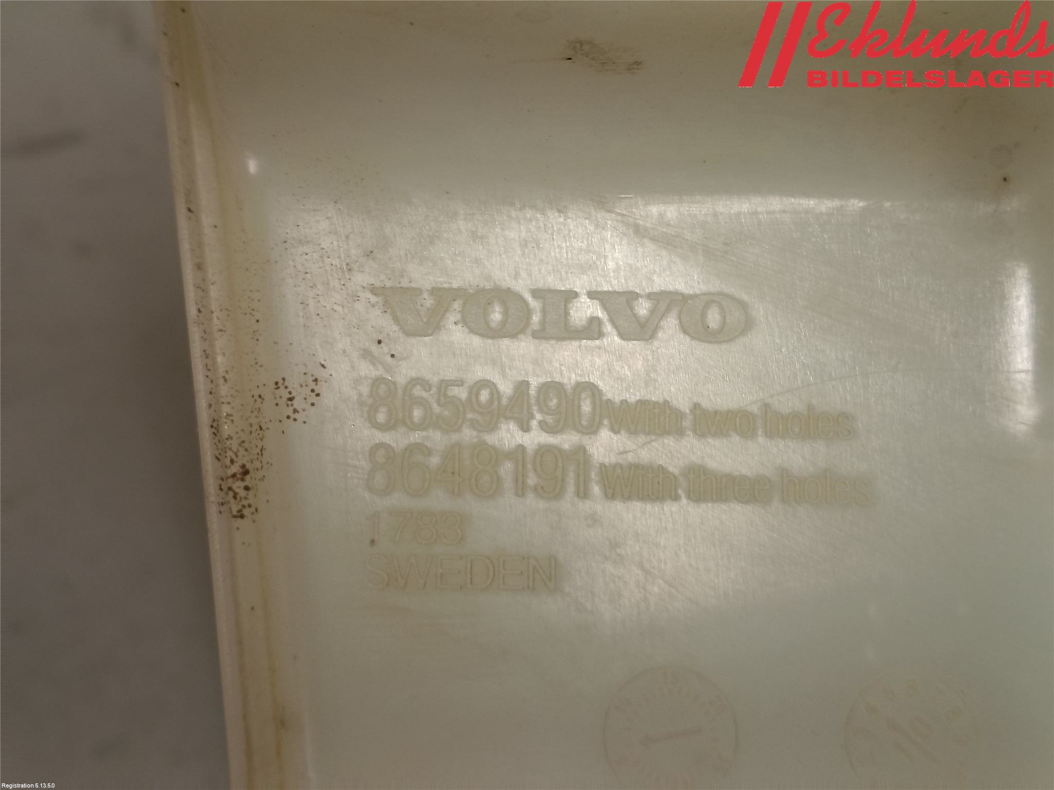 Volvo XC90 07-14 Spolartank Vindruta-Strål