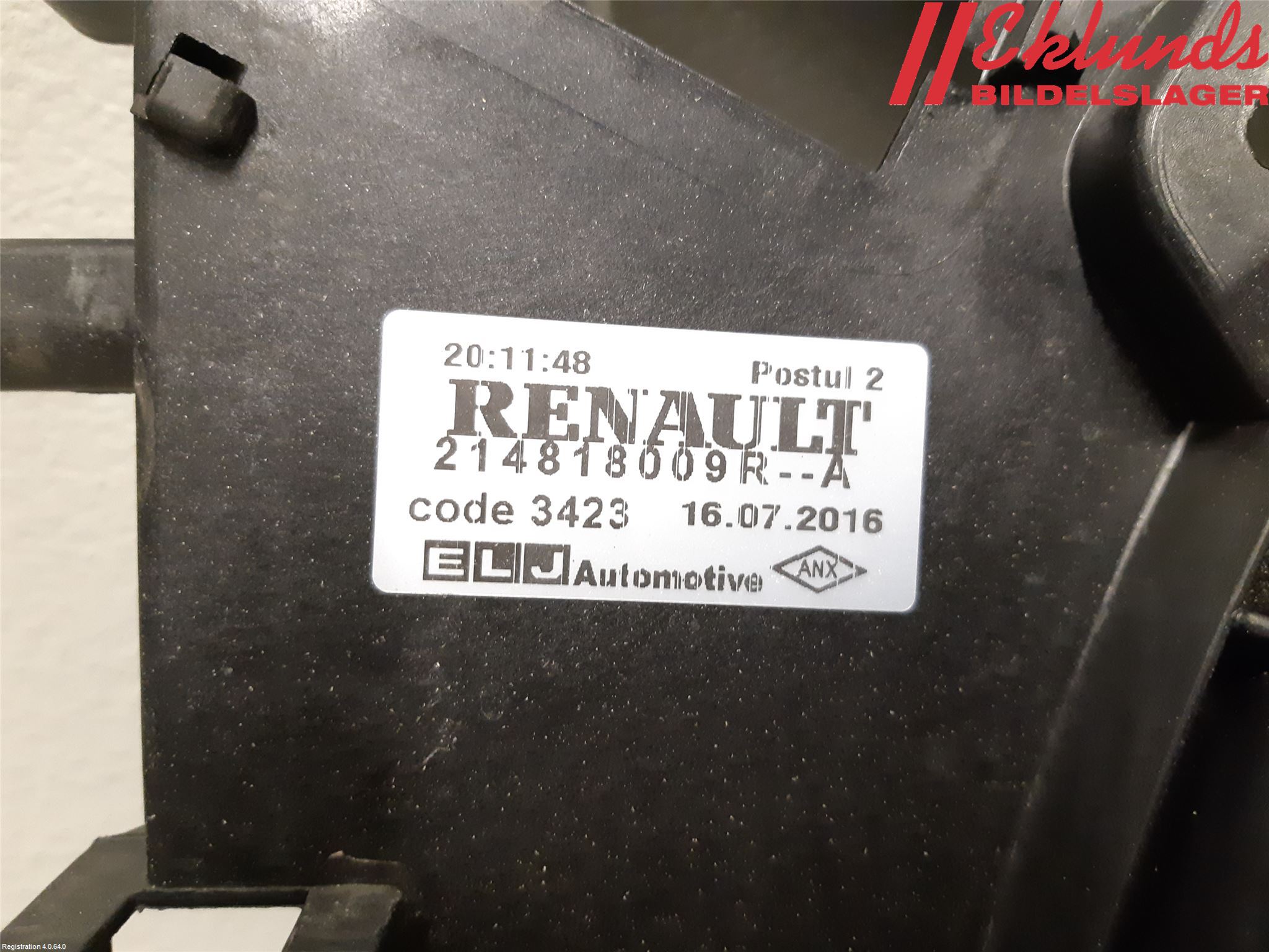 Renault CLIO IV 16-19 Kylfläkt El