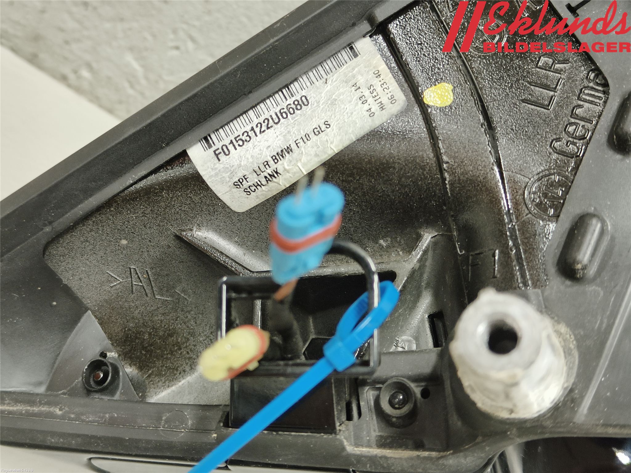 BMW 5 F10/F11/F18 09-17 Spegel Yttre El Hö