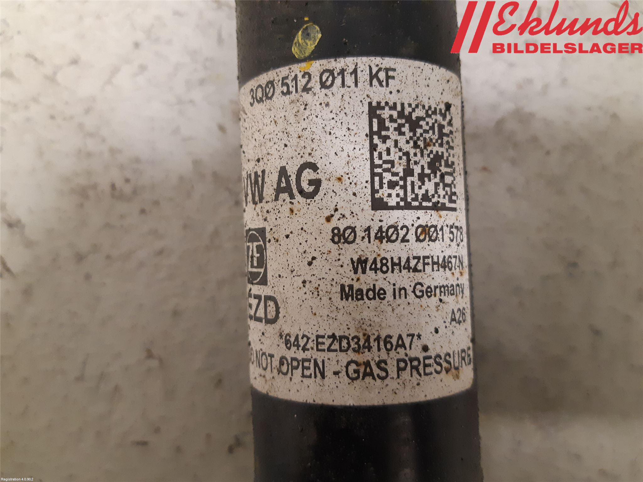 Volkswagen VW PASSAT 15-19 Stötdämpare Bak