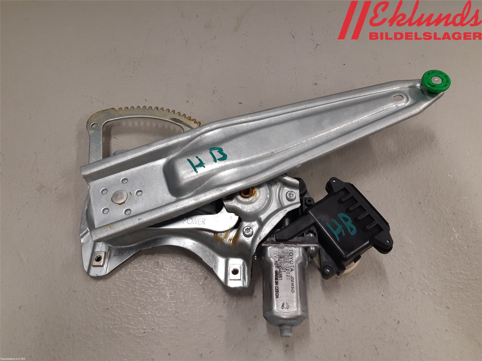 Toyota AURIS 13-19 Fönsterhiss El Kompl