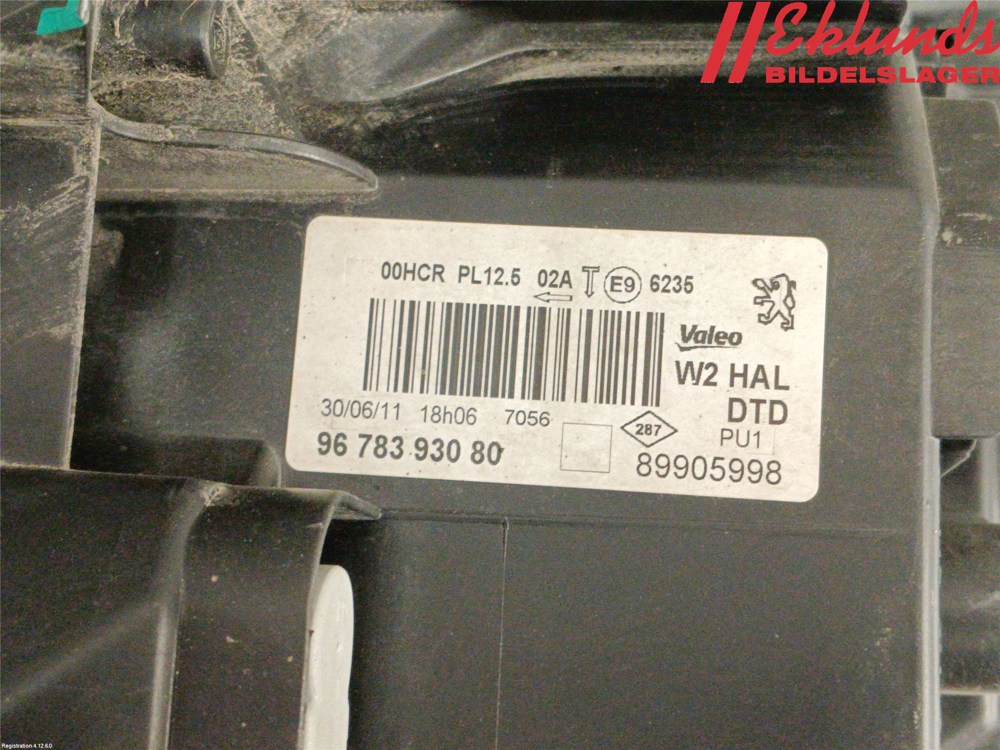 Peugeot 508 11-18 Strålkastare Höger