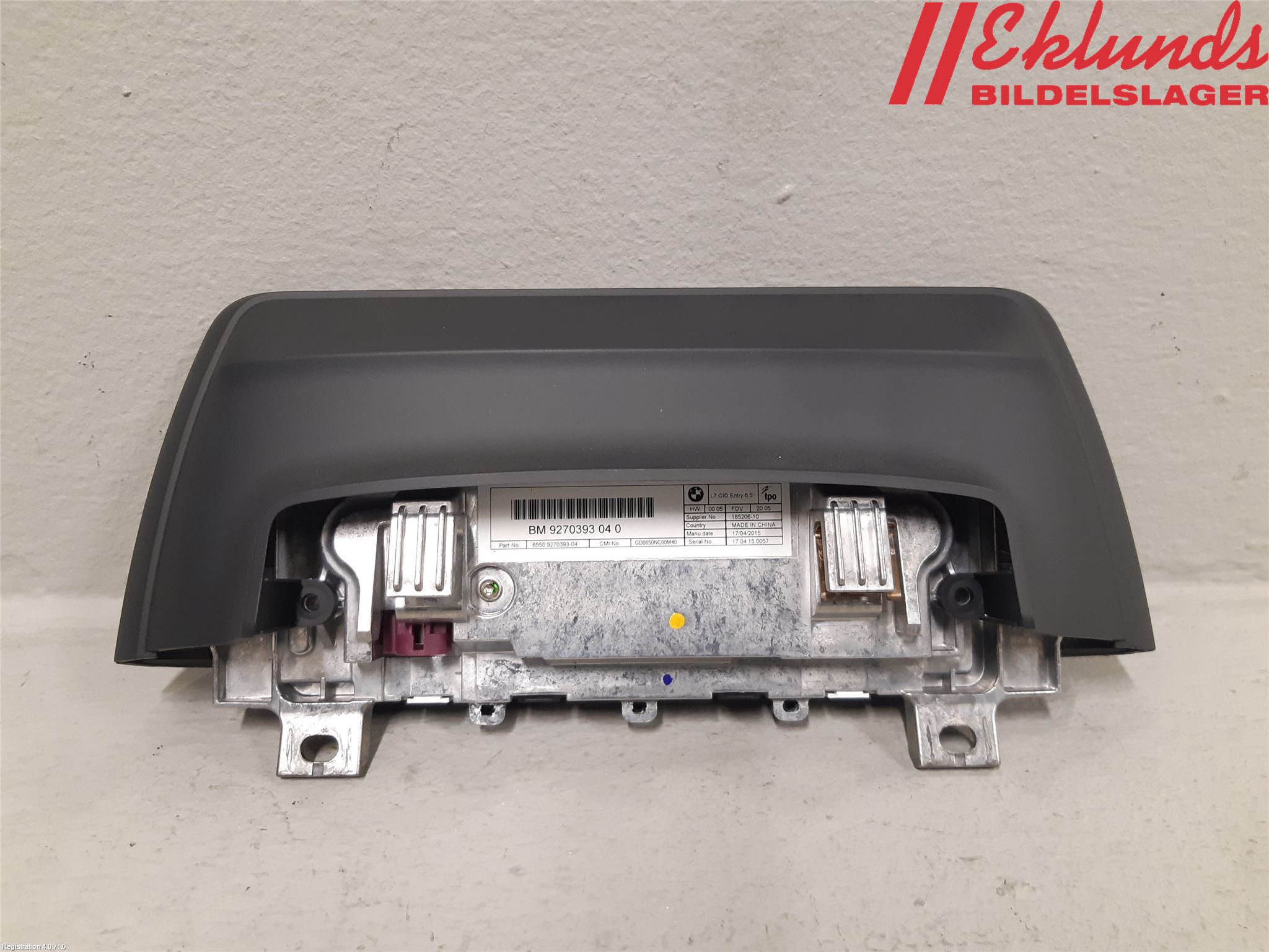 BMW 3 F30/F31/F80 12-19 Multifunktionsdisplay