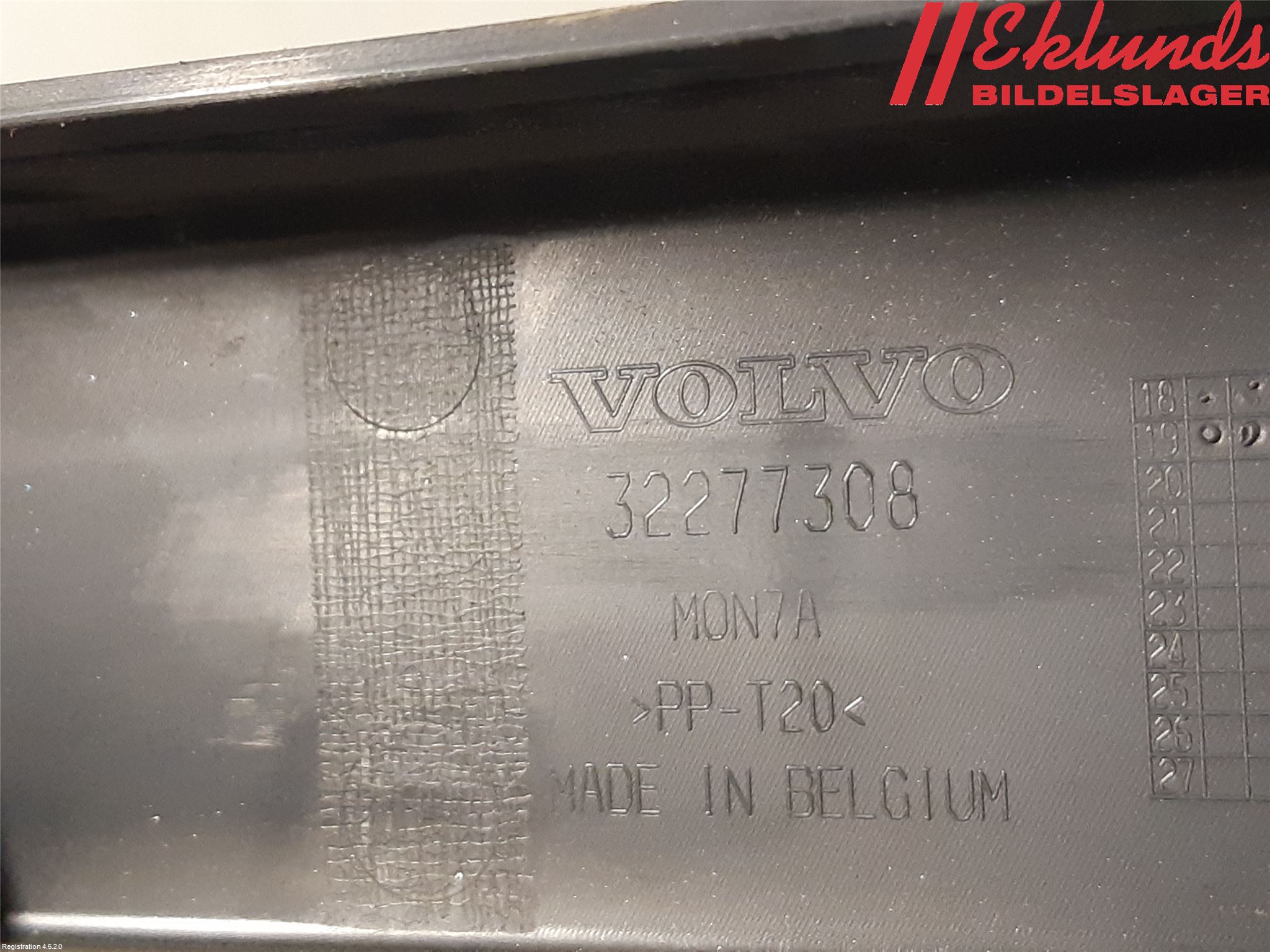 Volvo V60 19- Täckplast Front