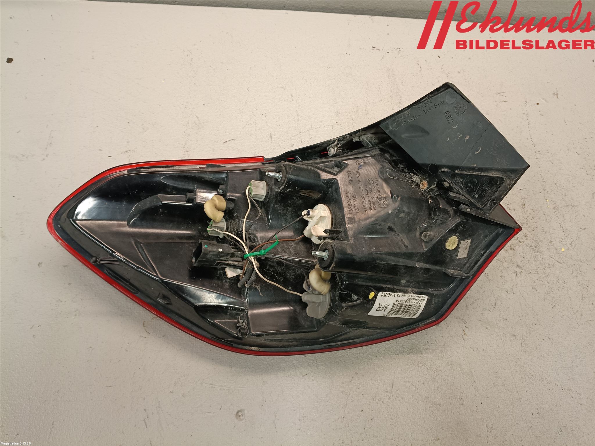 Opel ASTRA J 10-15 Bakljus Höger