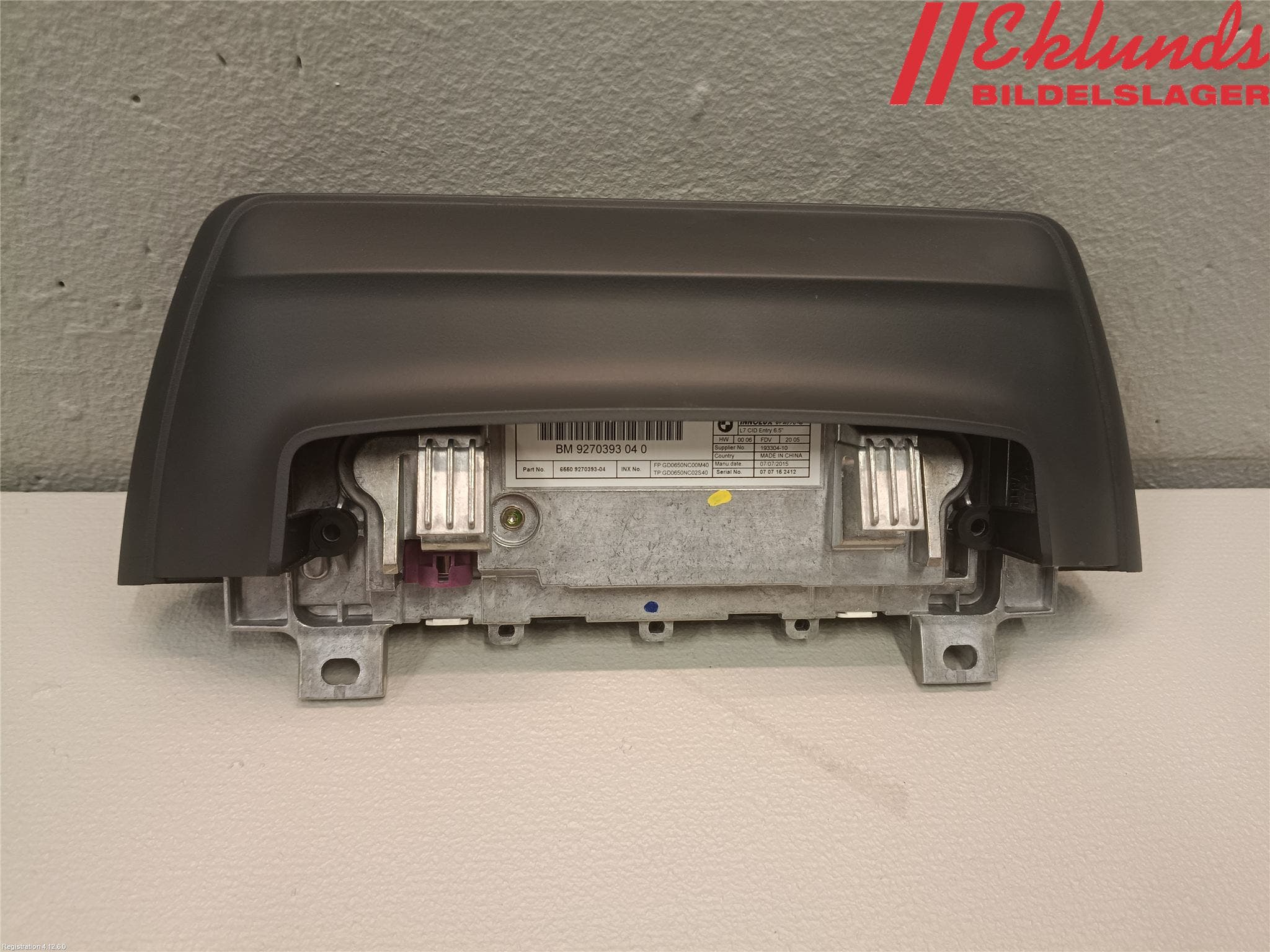 BMW 3 F30/F31/F80 12-19 Cd Radio - Multimediapanel