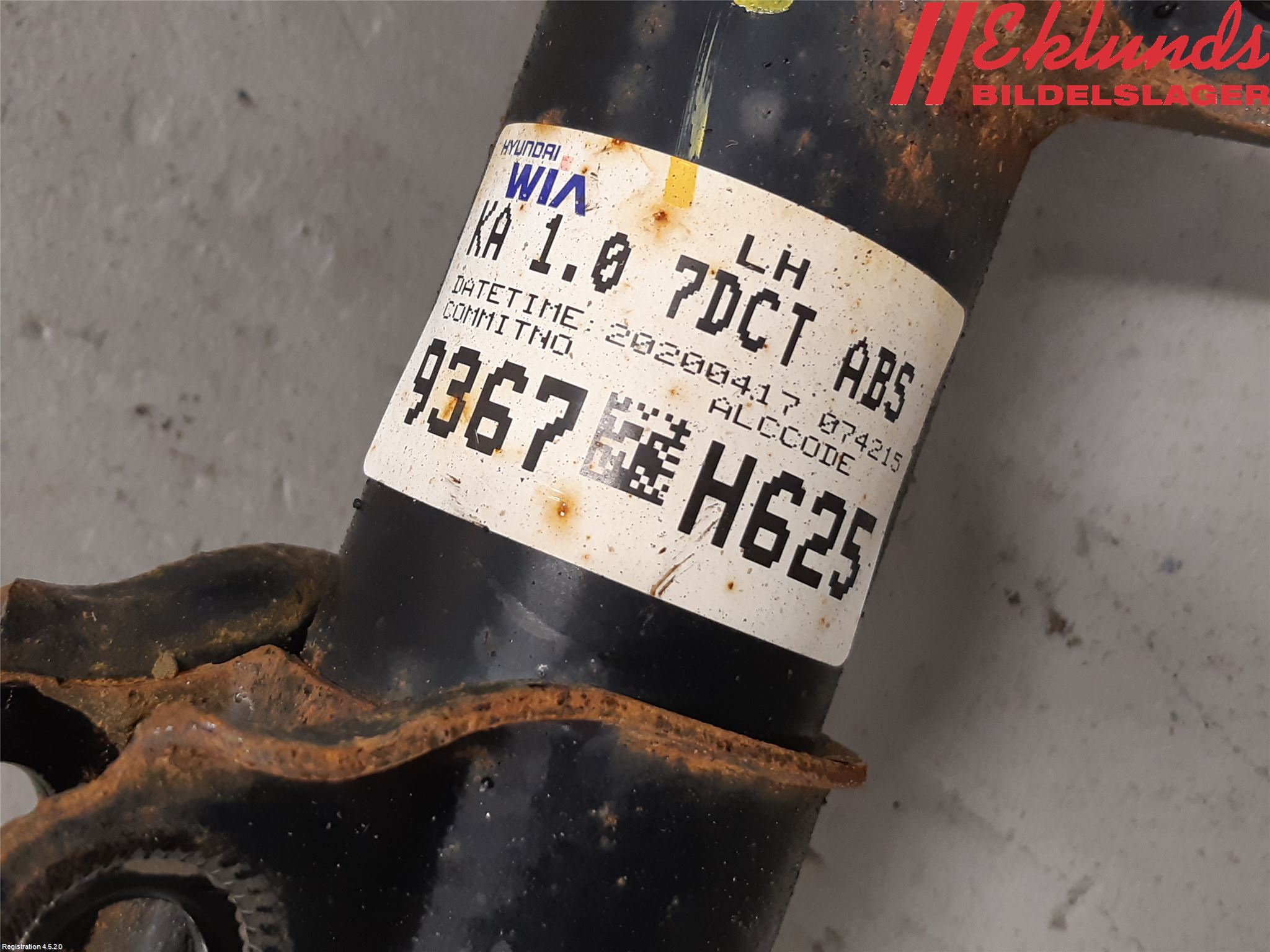 Kia STONIC 18->> Fjäderben Fram Vänster