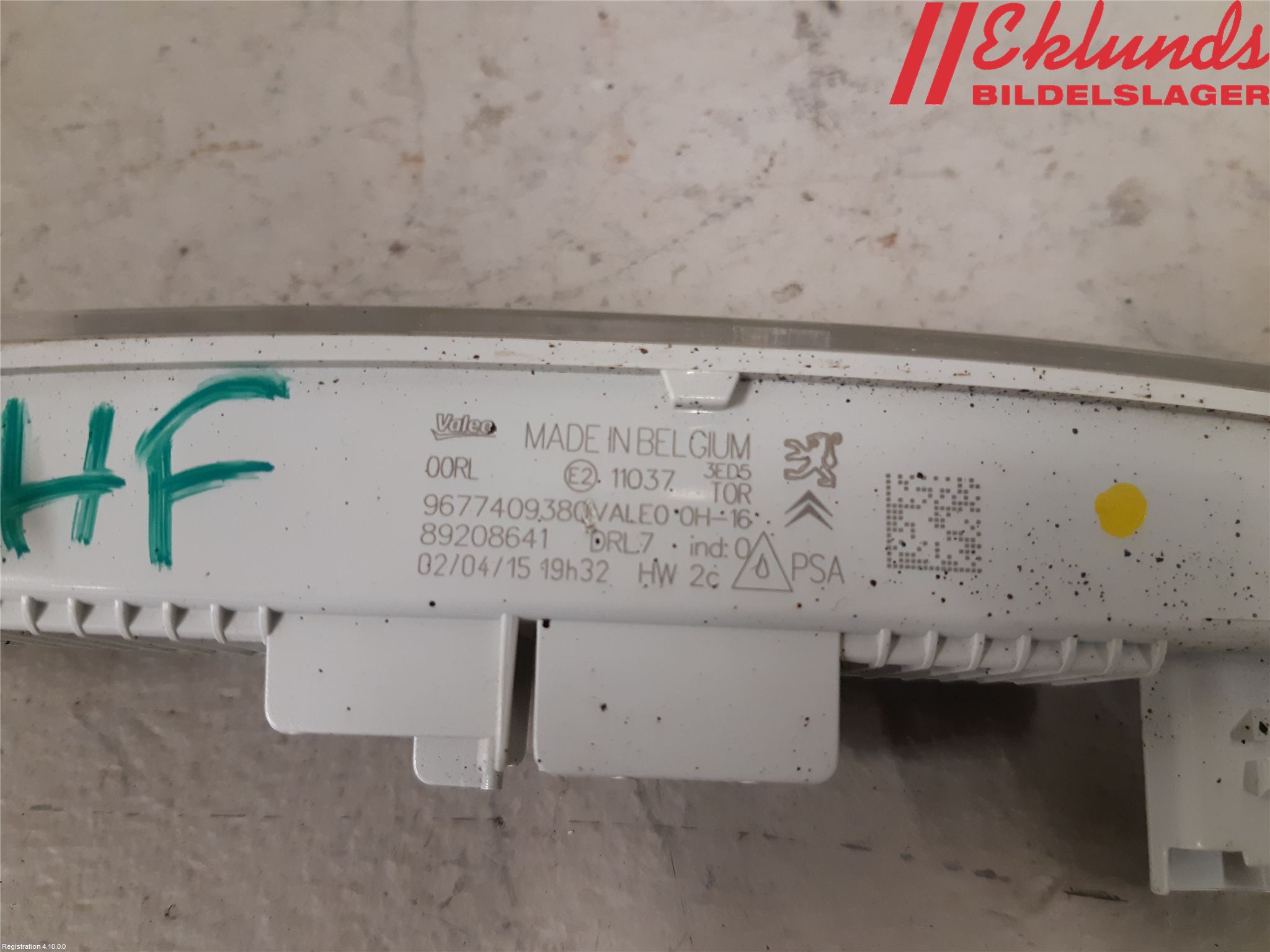 Citroen C1 14-22 Positionsljus Fram Hö