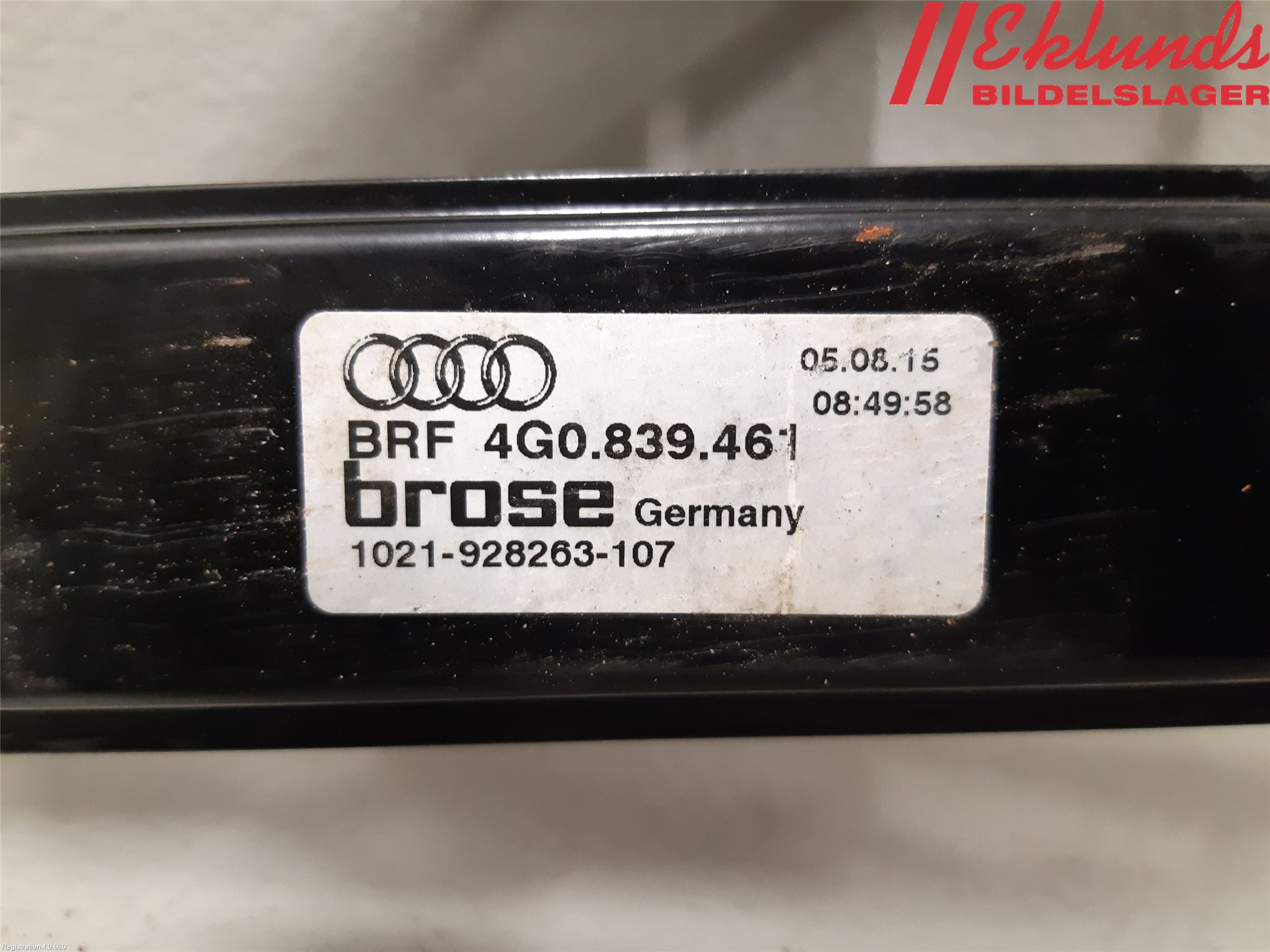 Audi A6/S6 4G 11-18 Fönsterhissmekanism