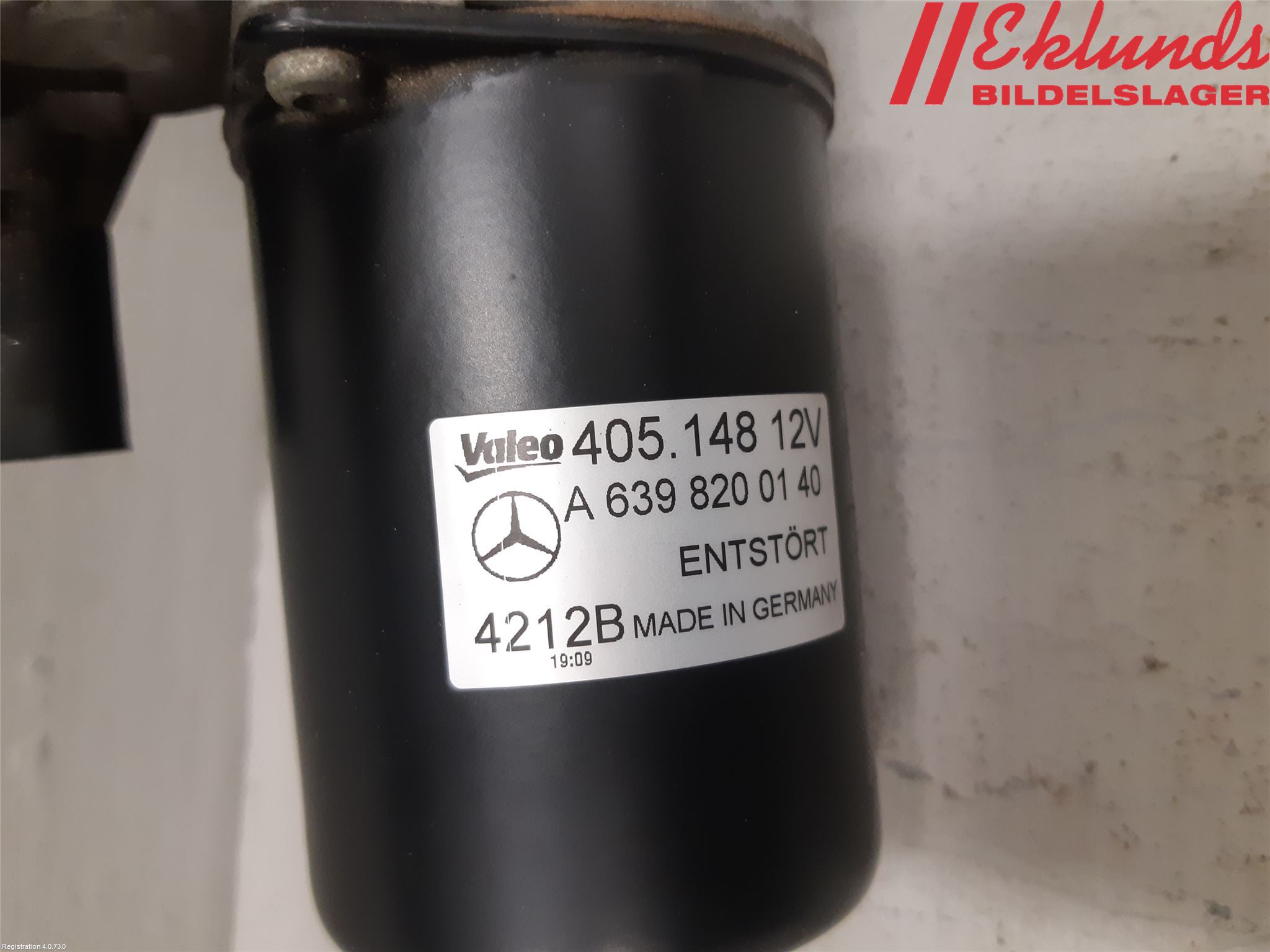 Mercedes-Benz MB VITO/VIANO (W639) 04-14 Torkarmotor Vindruta