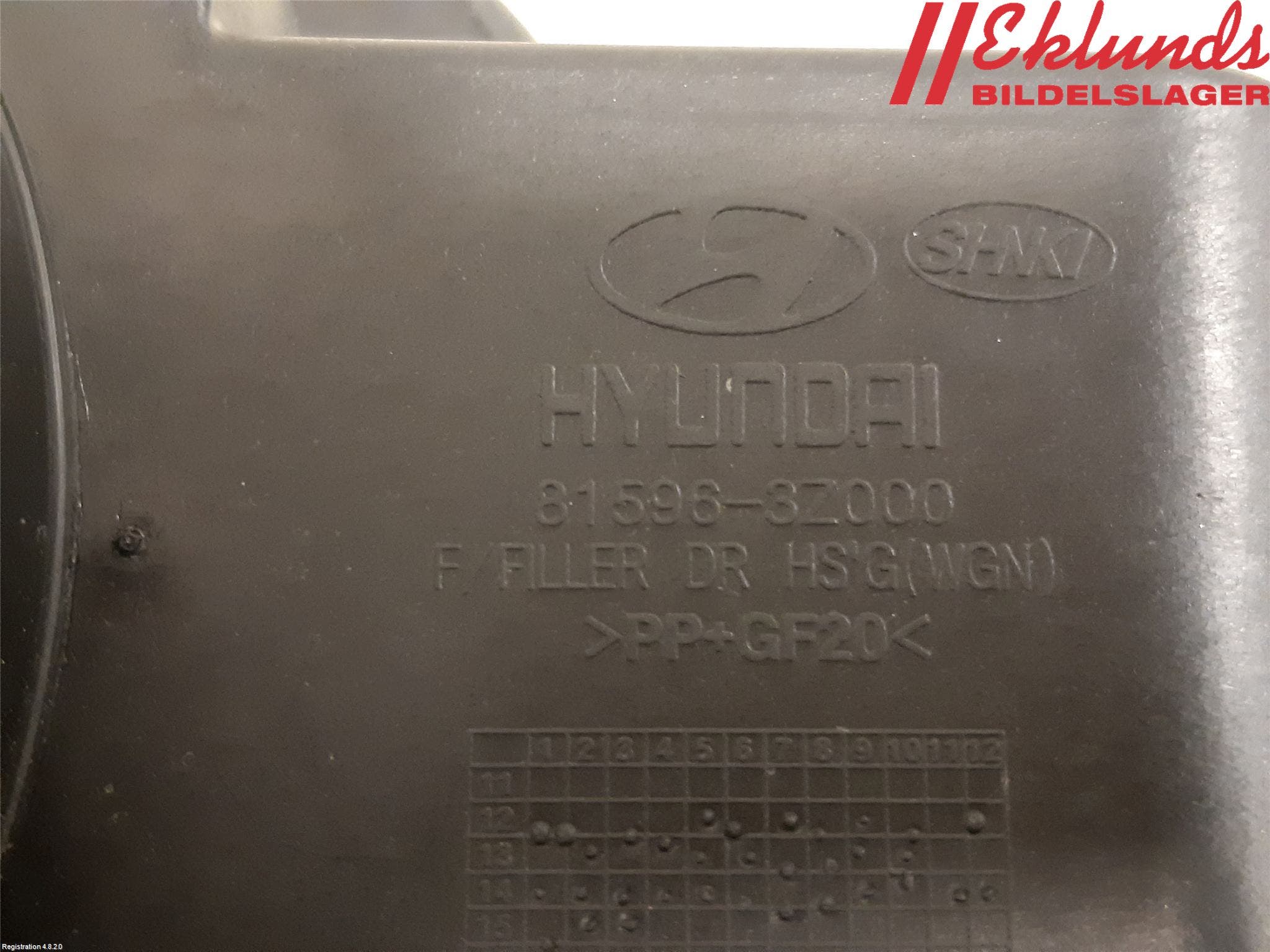 Hyundai i40 16-18 Tanklucka