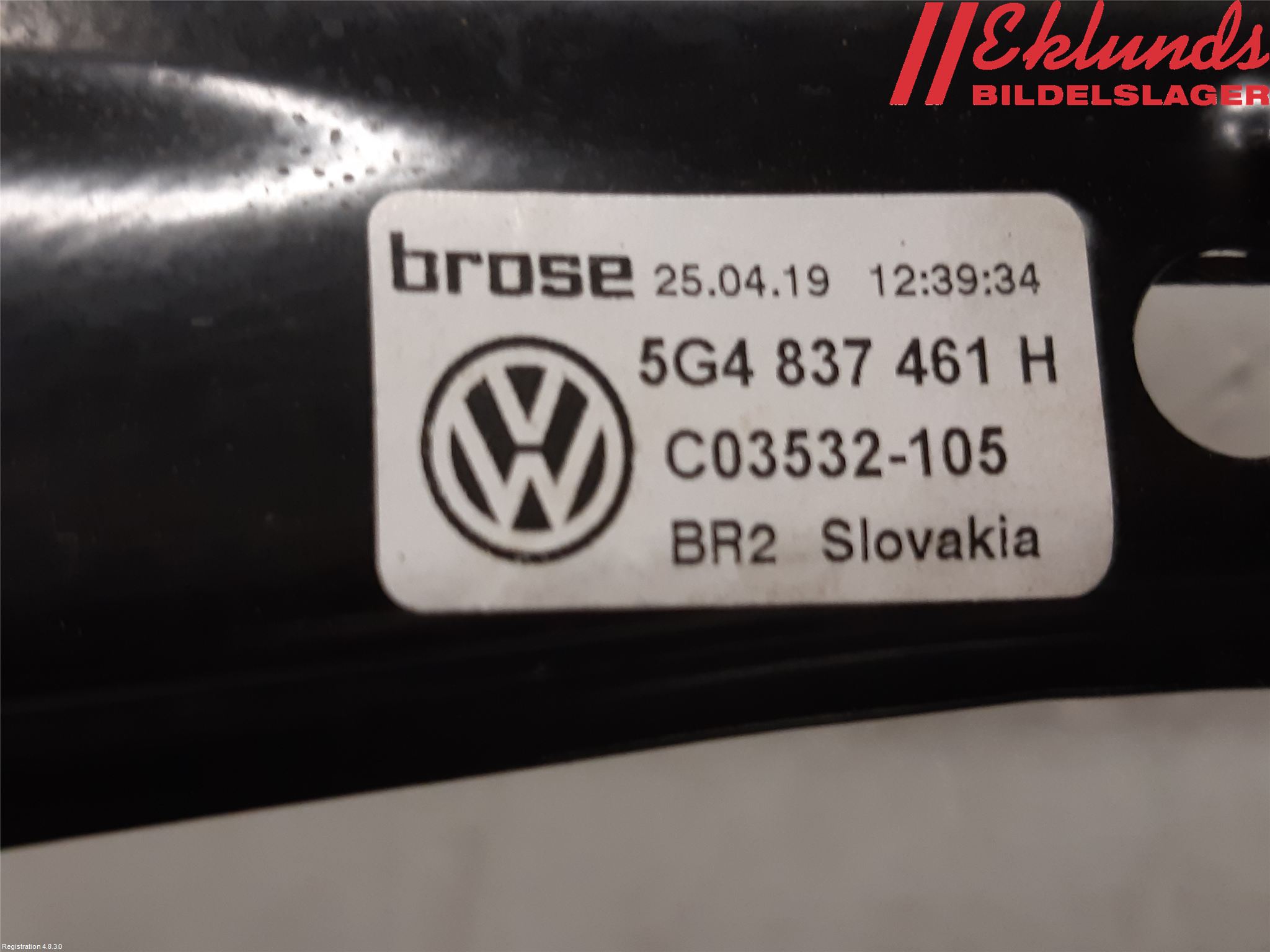 Volkswagen VW GOLF / E-GOLF VII 13-20 Fönsterhissmotor