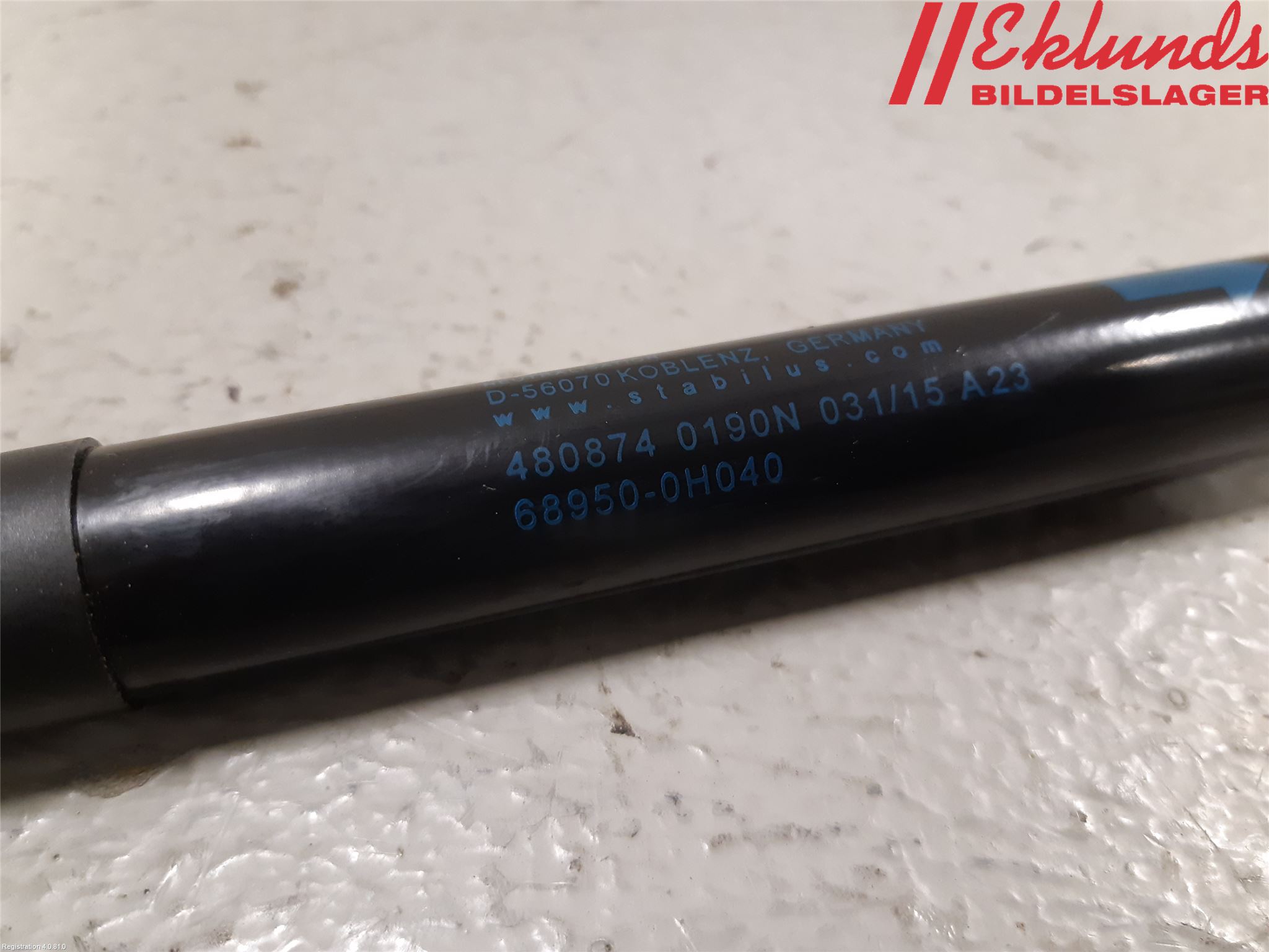 Citroen C1 14-22 Gasfjäder Baklucka