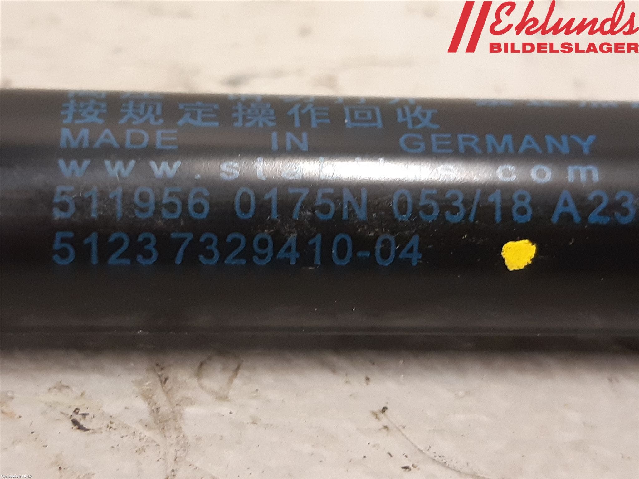 BMW X1 F48 15-22 Gasfjäder Motorhuv