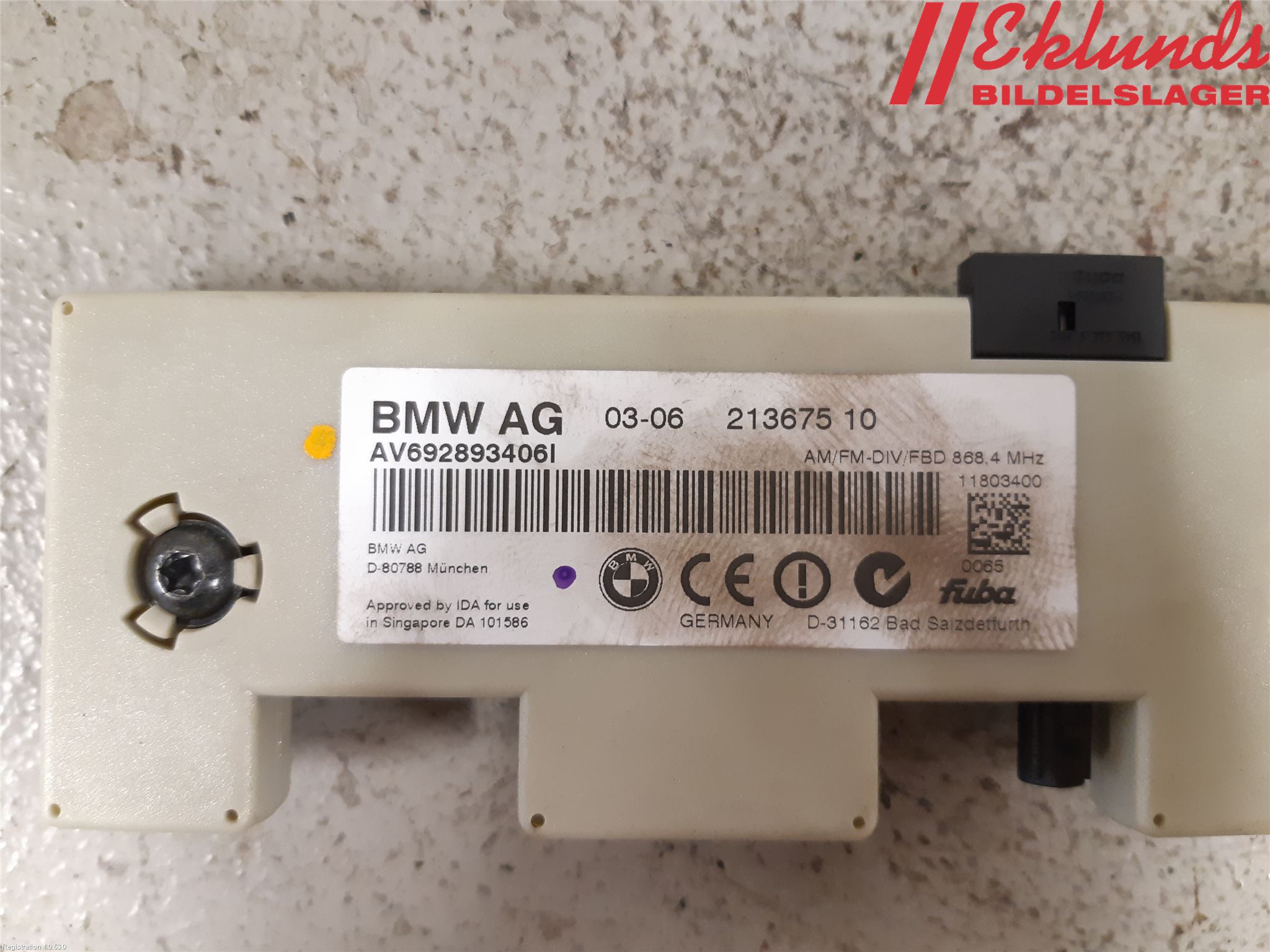 BMW 3 E90/91 SED/TOU 05-12 Antennförstärkare