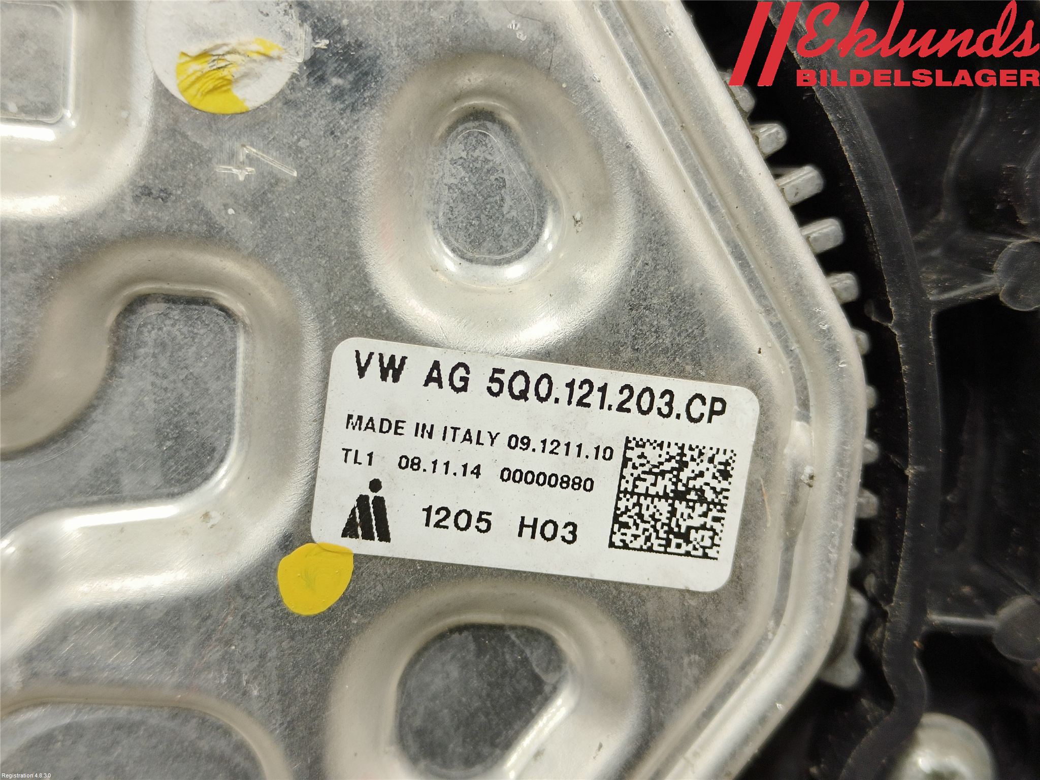 Volkswagen VW PASSAT 15-19 Kylfläkt El