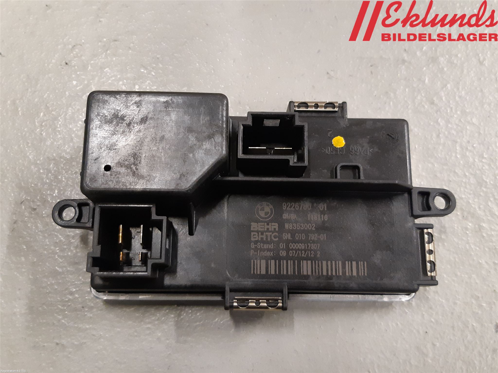 BMW 5 F10/F11/F18 09-17 Värmefläktsmotstånd