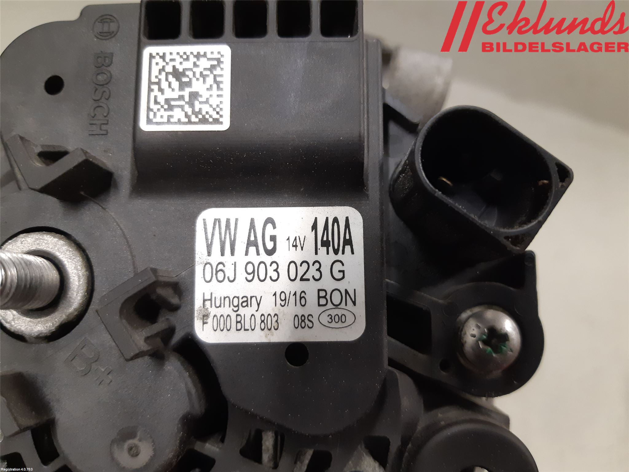 Volkswagen VW GOLF / E-GOLF VII 13-20 Generator