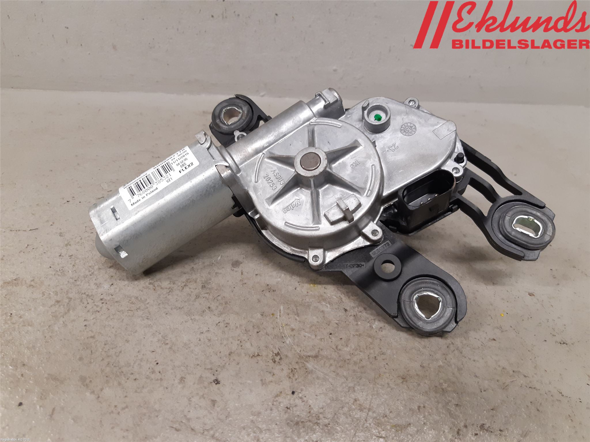 Volkswagen VW GOLF / E-GOLF VII 13-20 Torkarmotor Baklucka