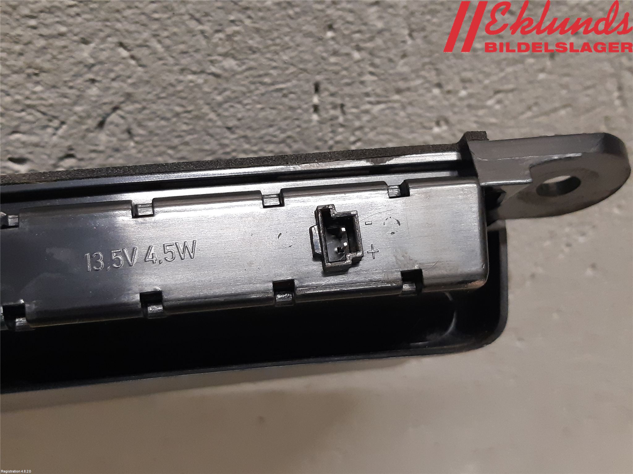 Porsche PANAMERA 09- Bromsljus Bakruta