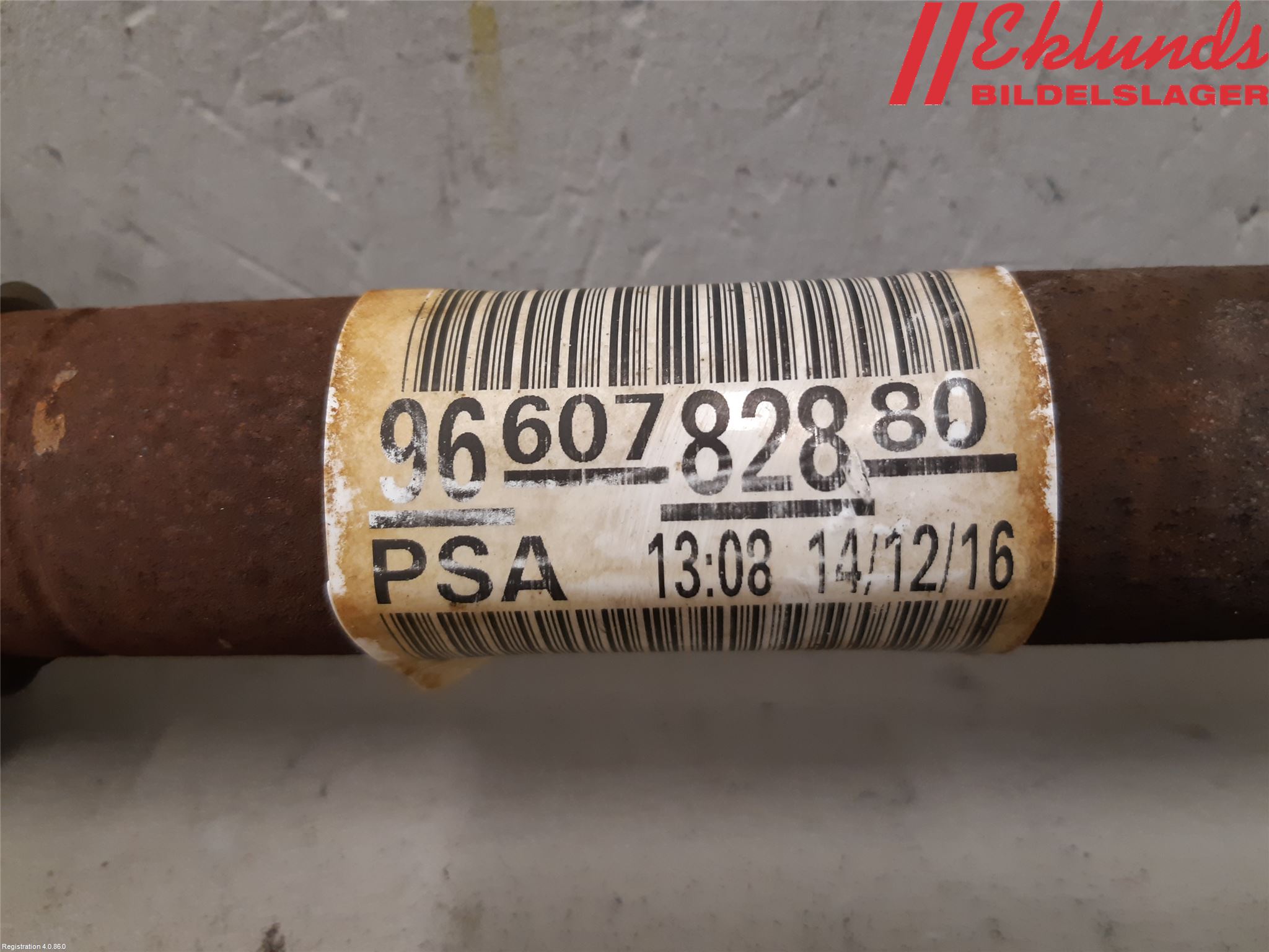 Peugeot PARTNER 16-18 Drivaxel Fram Höger