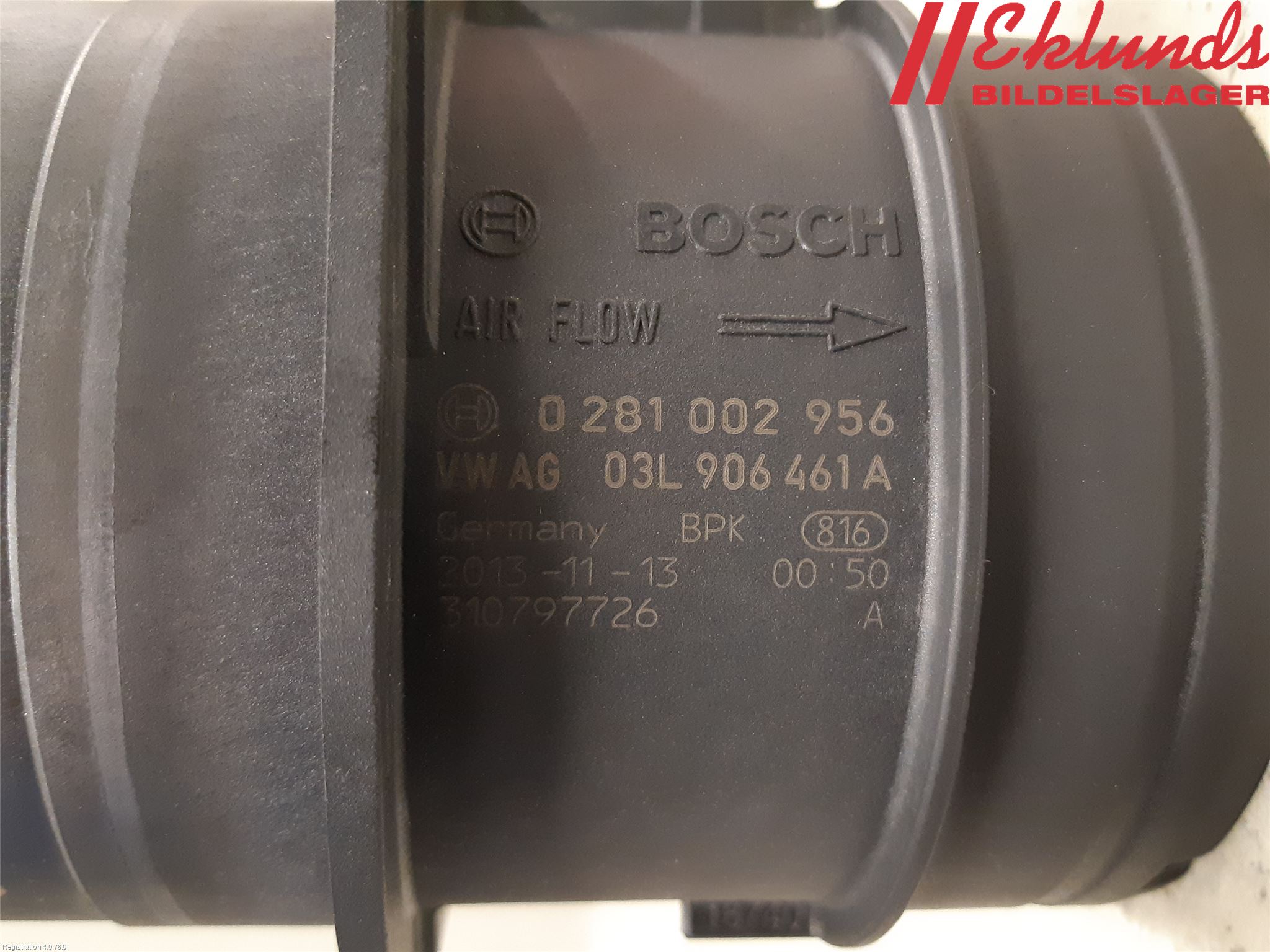 Volkswagen VW TIGUAN 07-16 Injluftmassamätare