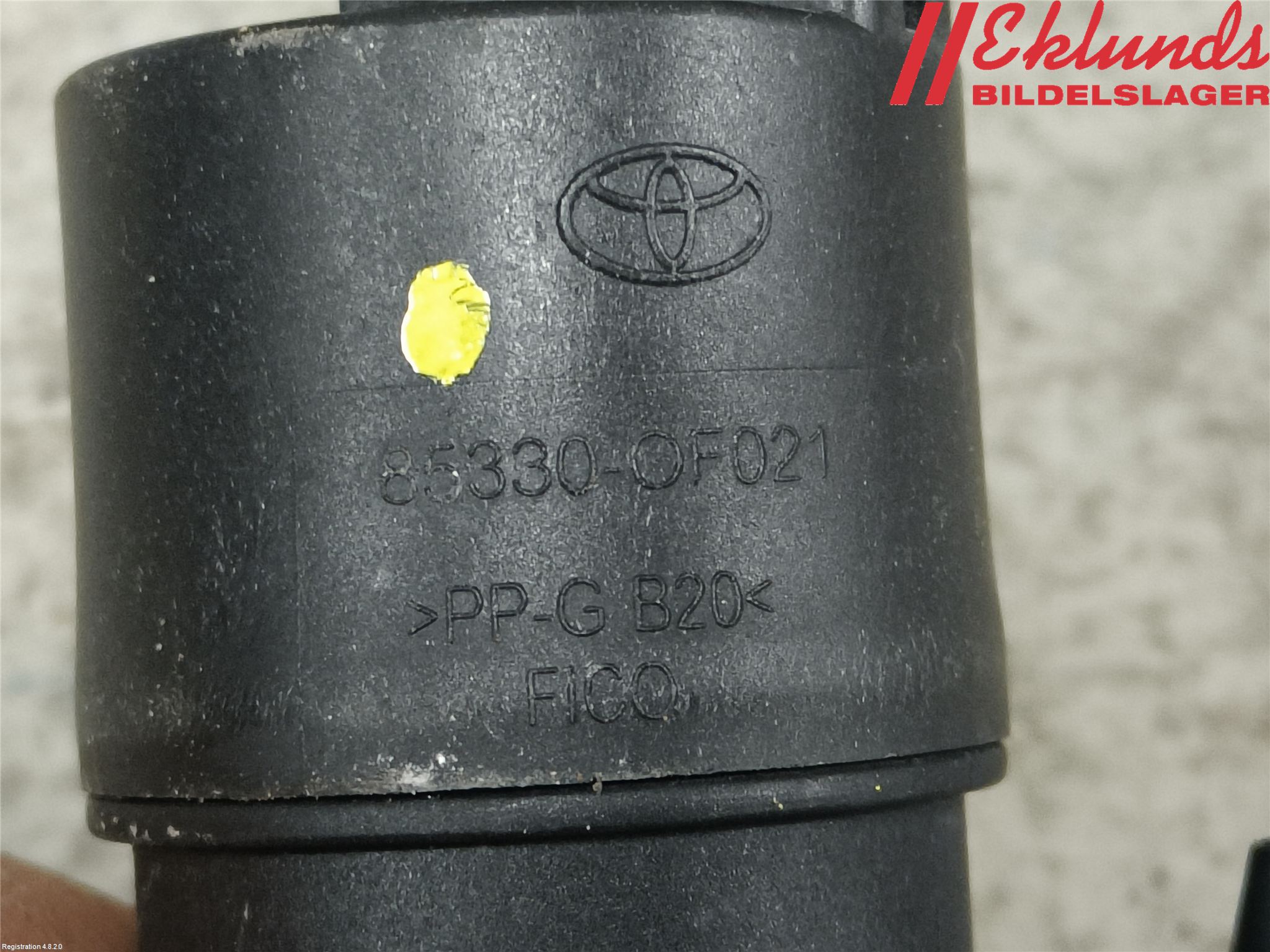 Toyota YARIS XP130 15-20 Spolarpump Baklucka