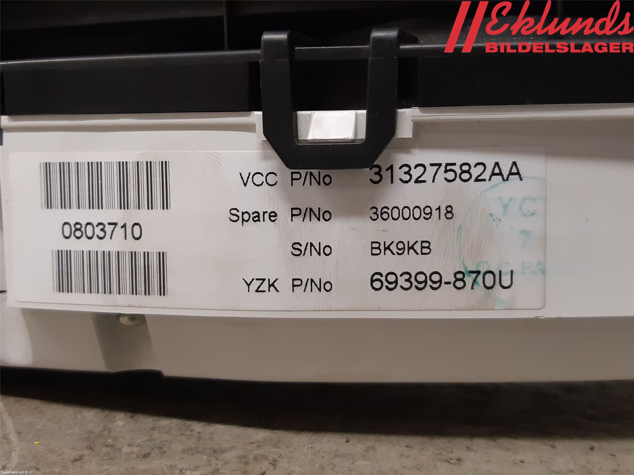 Volvo V70 08-13 Instrument Komb