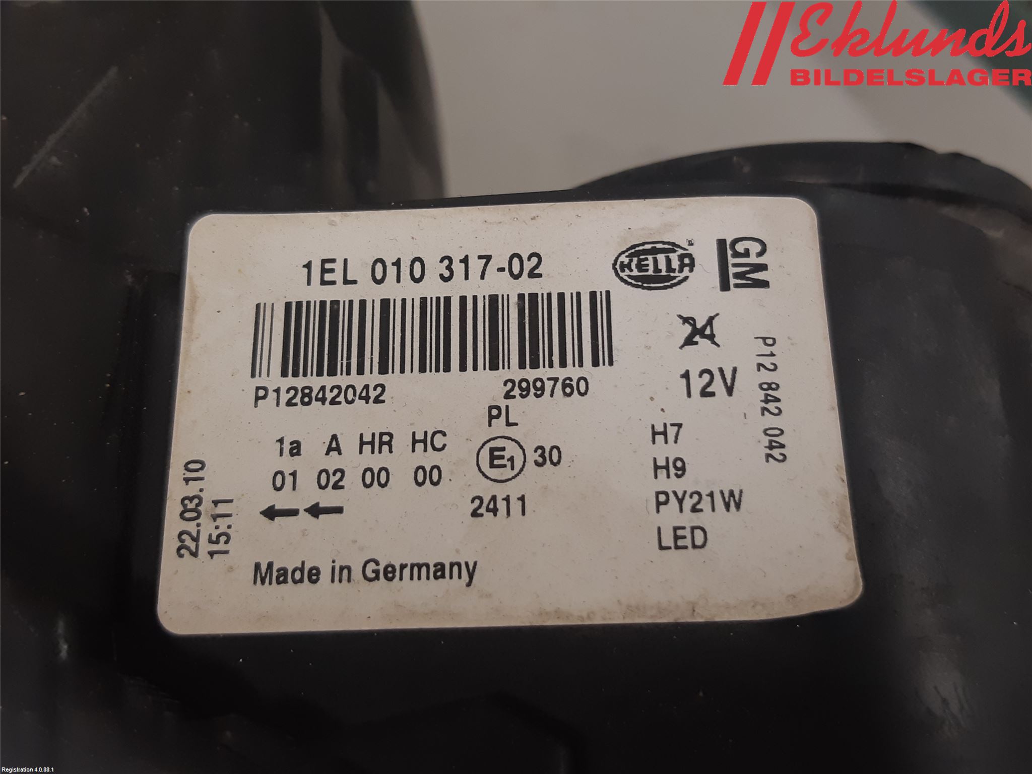 Saab 9-3 VER2/VER3 08-15 Strålkastare Höger