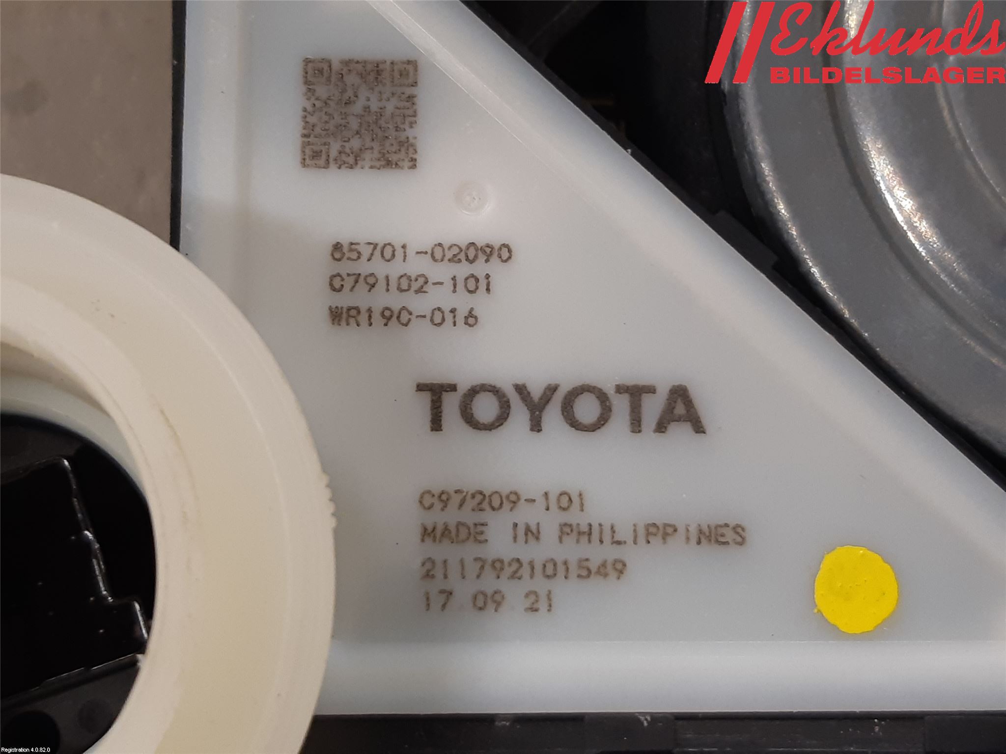 Toyota COROLLA 19- Fönsterhiss El Kompl