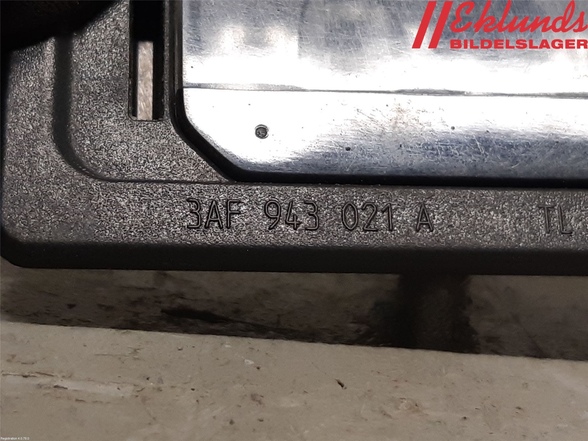 Volkswagen VW SHARAN 11- Skylt Belysning