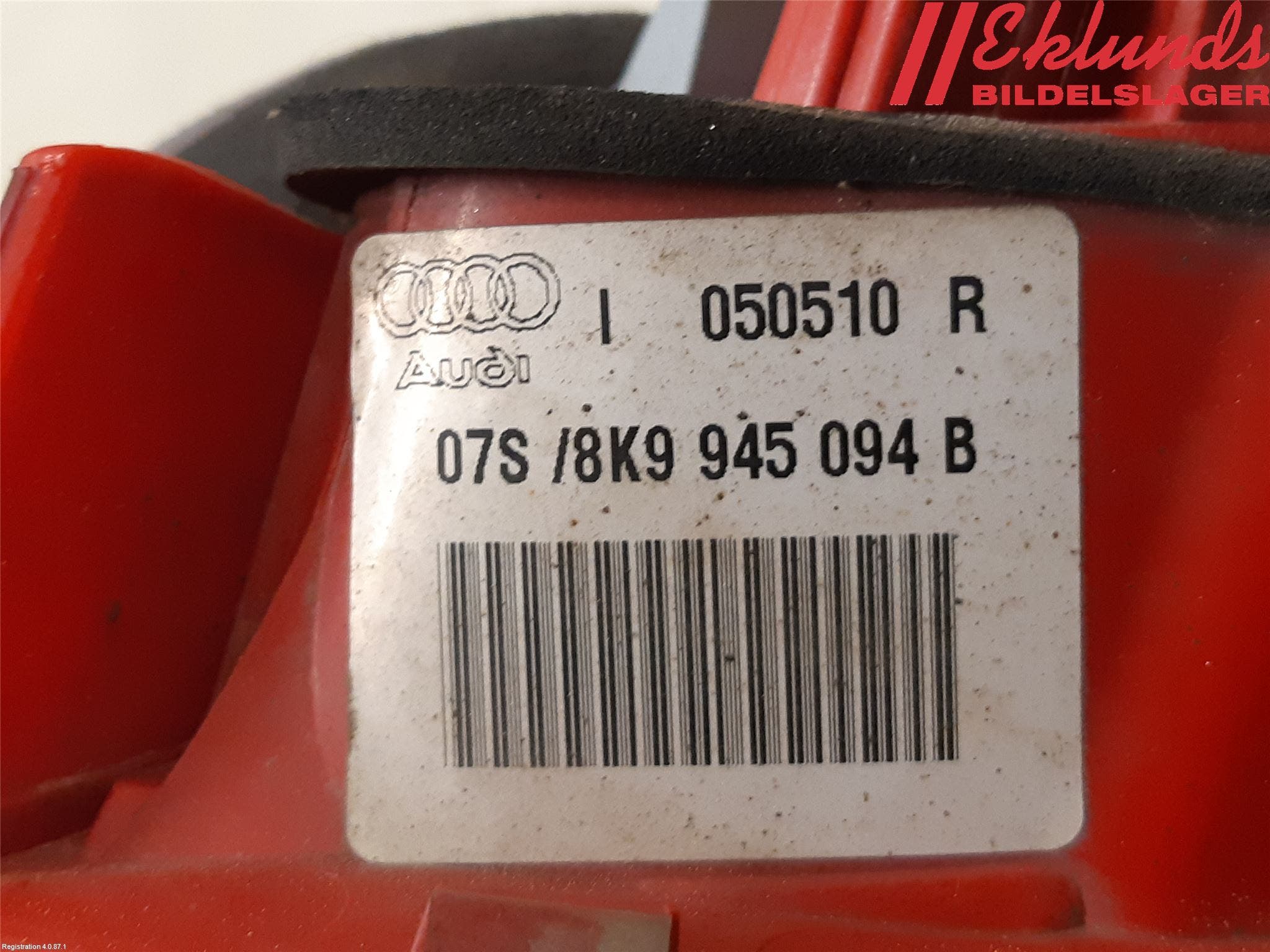 Audi A4/S4 08-11 Bakljus Lucka Hö