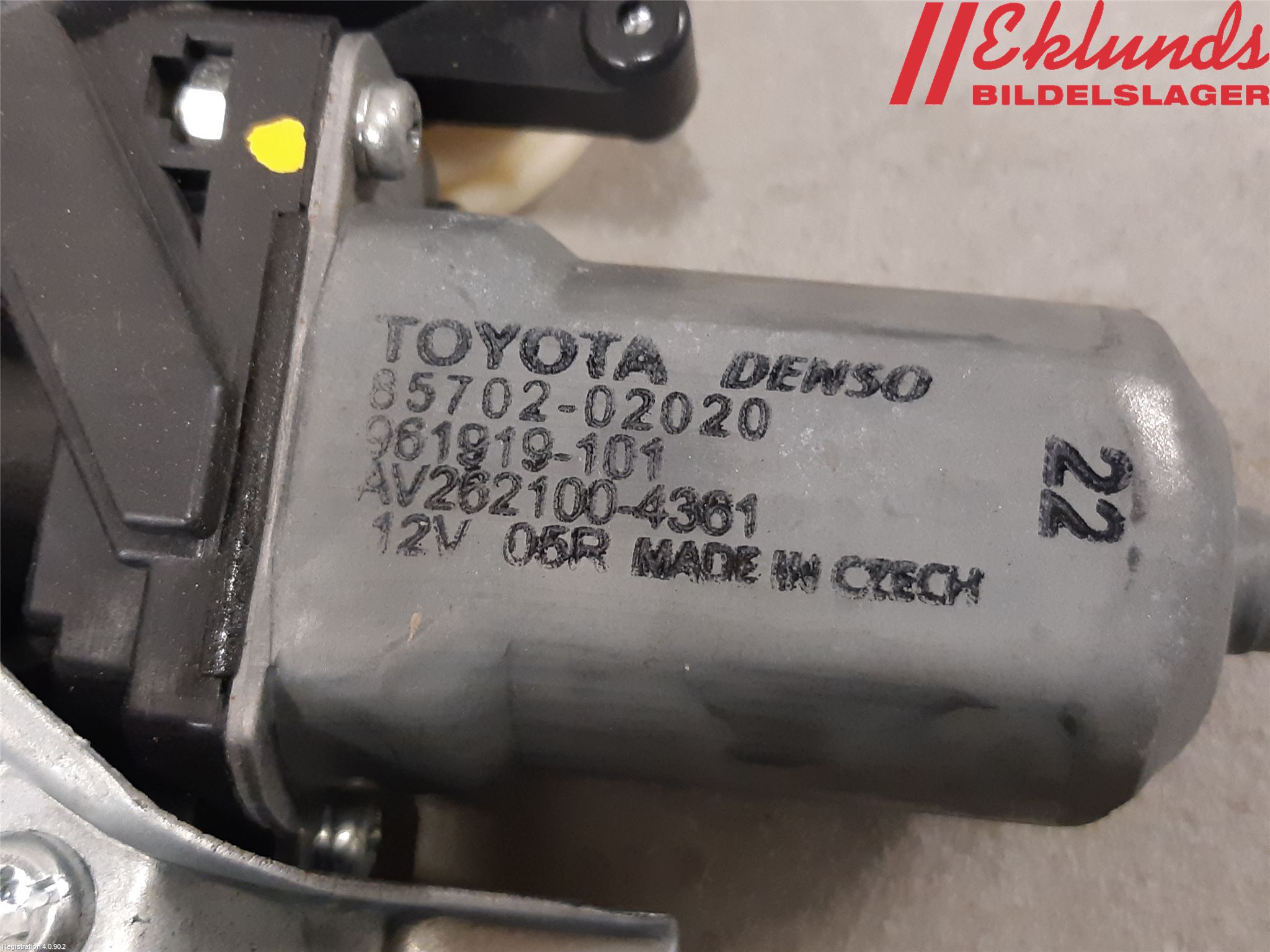 Toyota YARIS XP130 12-14 Fönsterhiss El Kompl