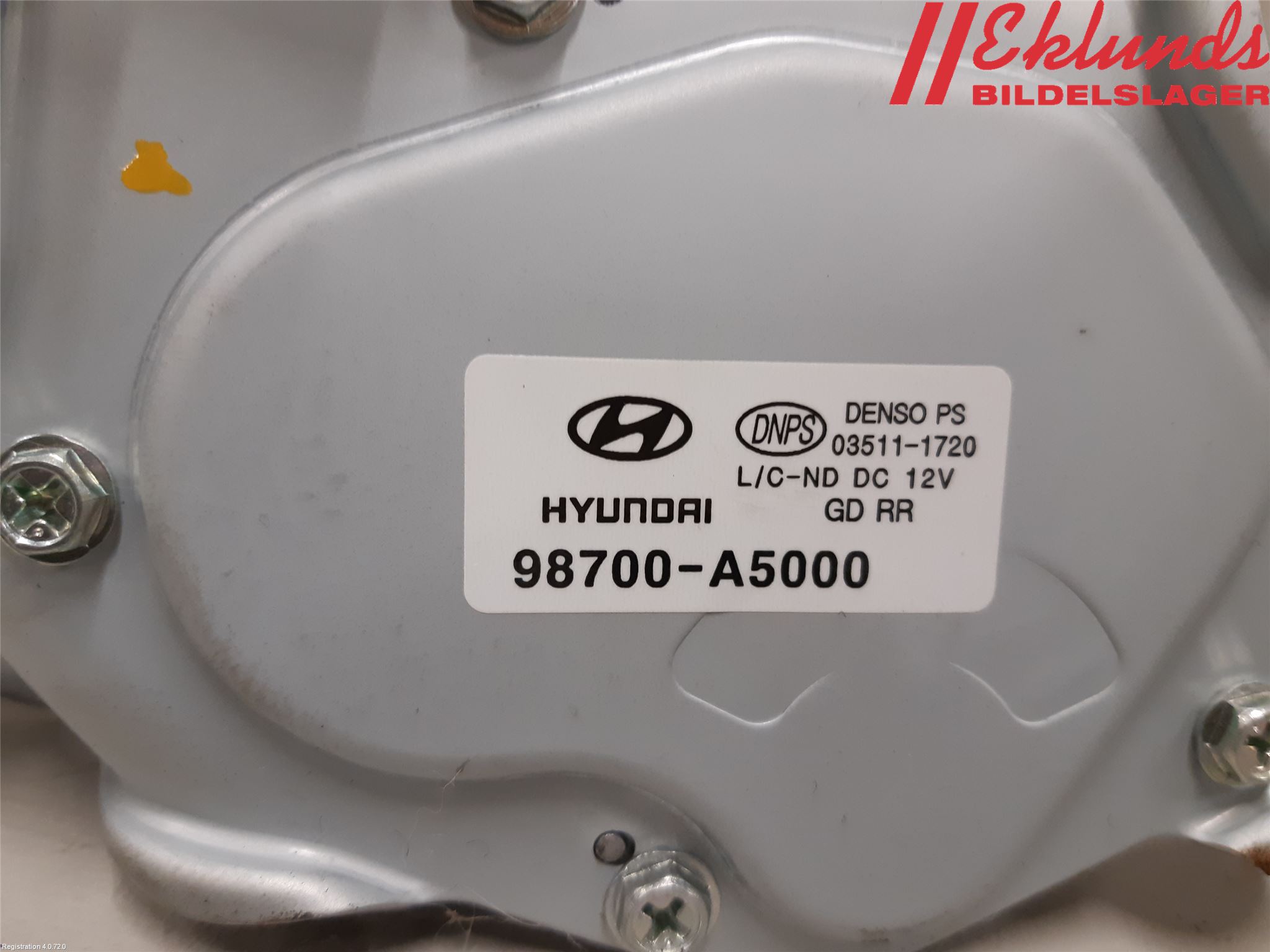 Hyundai i30 GD 13-17 Torkarmotor Baklucka