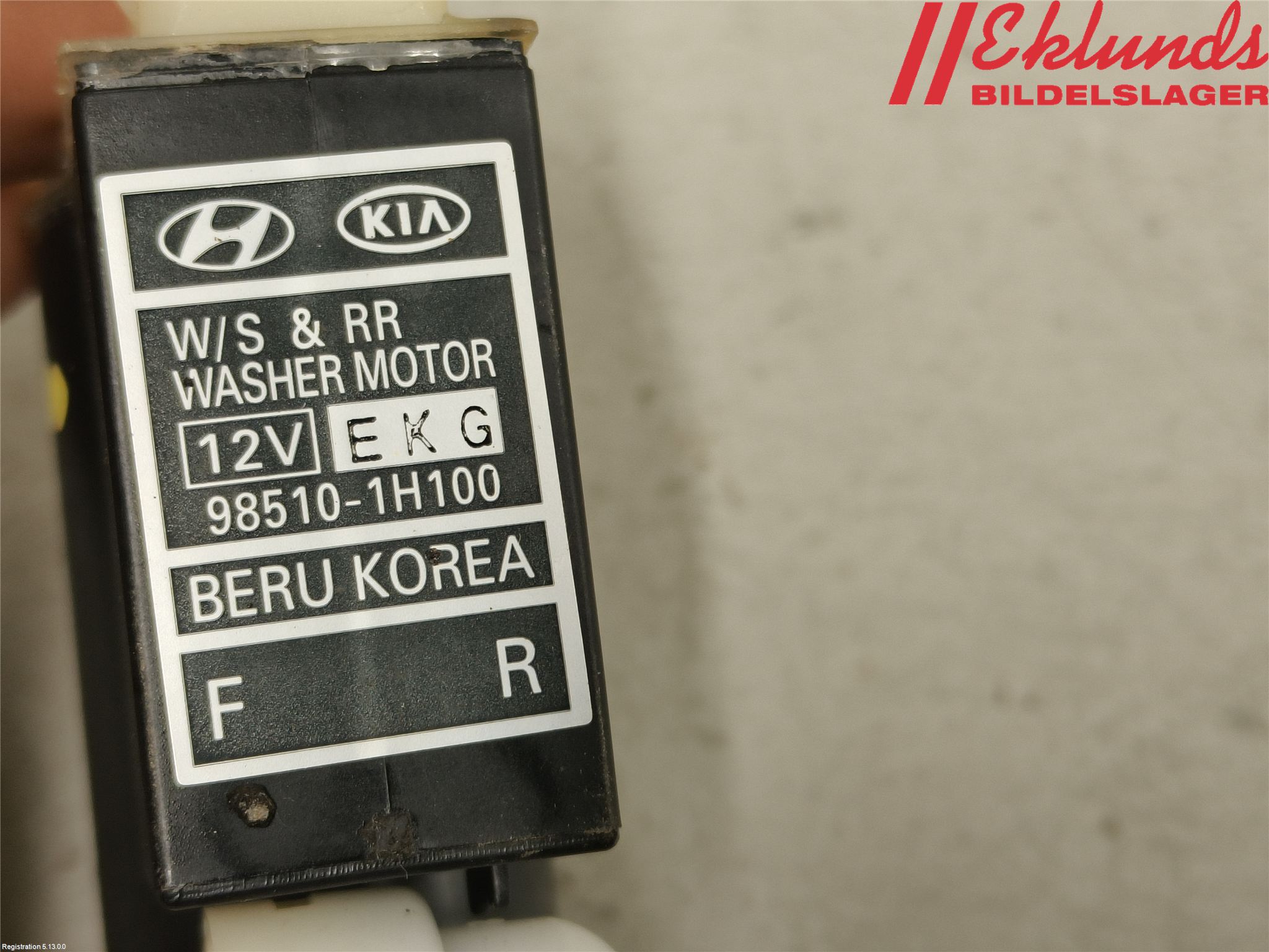 Kia CEED 06-12 Spolarpump Vindruta
