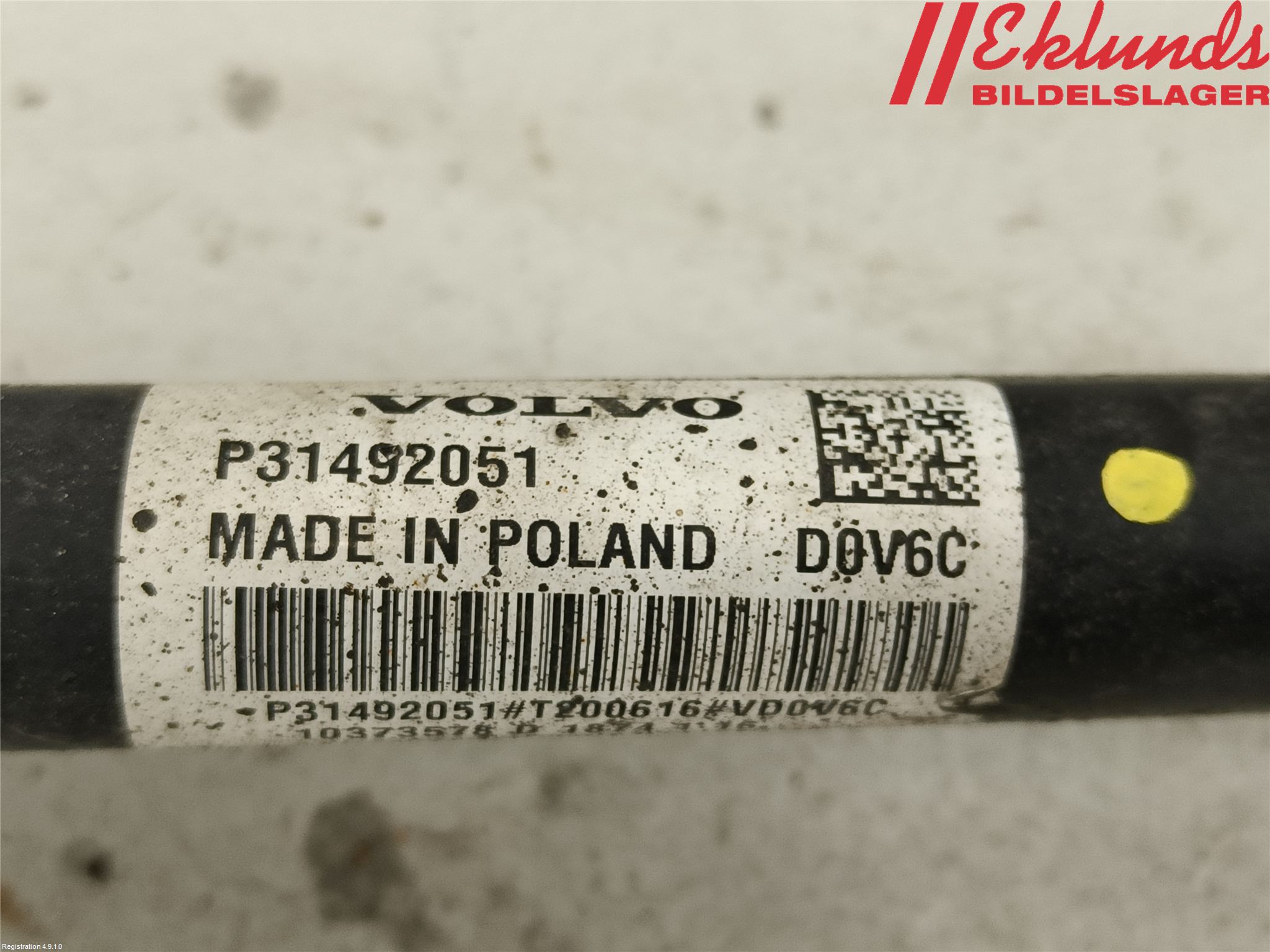 Volvo V60 CROSS COUNTRY 19- Drivaxel Bak Vänster